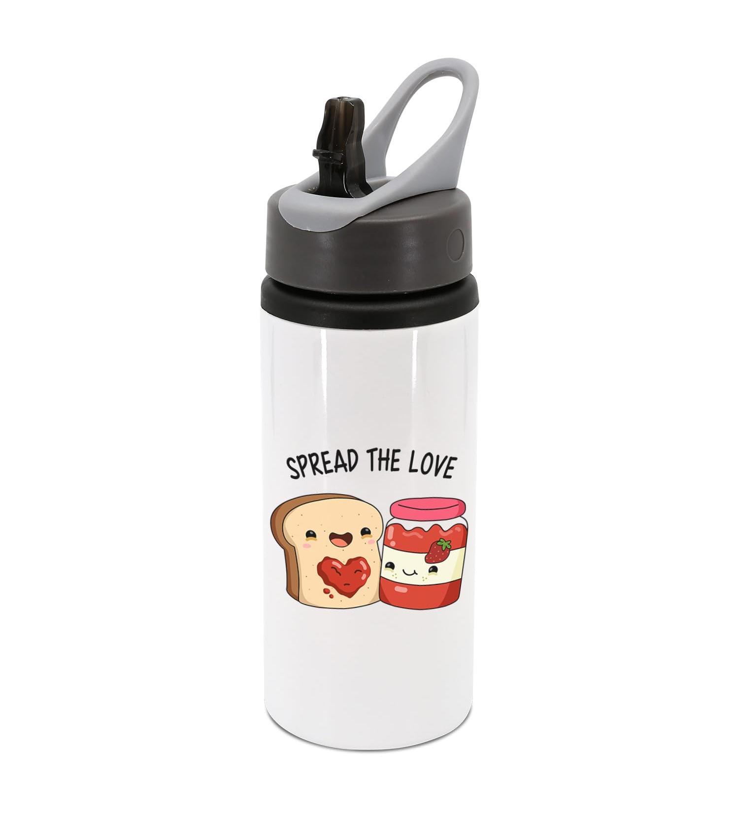 New Spirit Original Spread the love jam and toast water bottle with handle