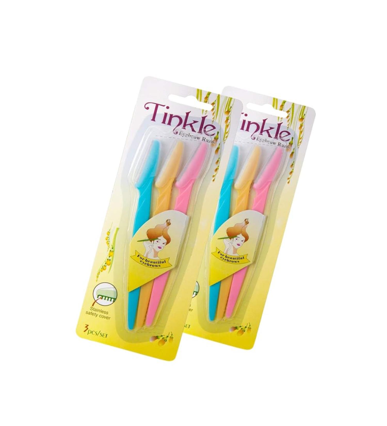 Tinkle Eyebrow Razors - 6 Pack Dermaplane Tool for Women | Safe & Easy Facial Grooming - Buy Online on GoSupps.com