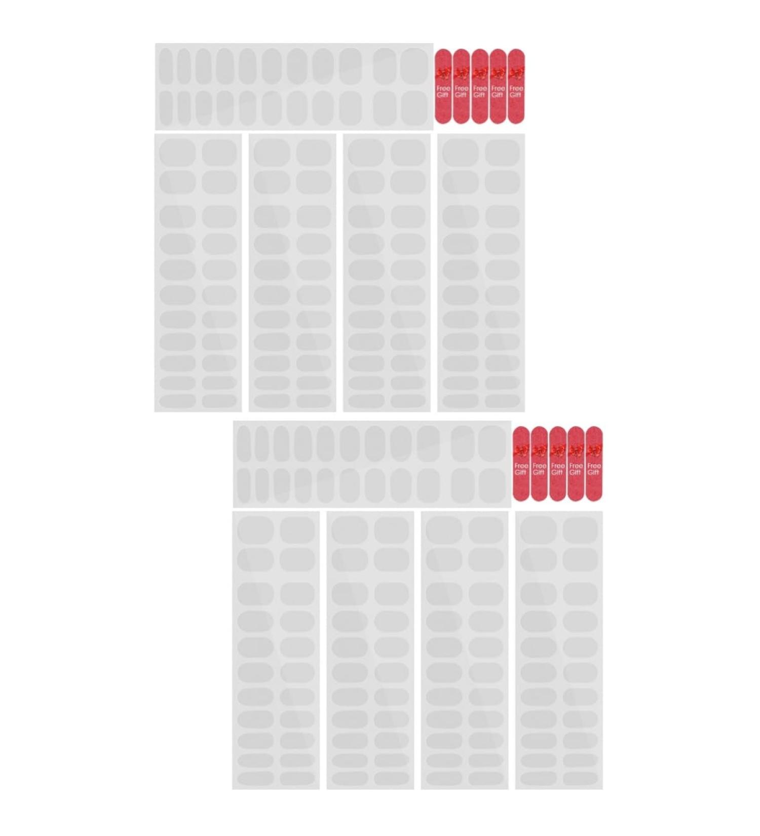 IWOWHERO 10 Sheets Nail Stickers Transparent Gel Nails Stickers Semi Cured Gel Nail Wraps Clear Gel Nail Sticker Strips Nail Pedicure Stickers Clear Gel Nail Wraps Double Sided Tape - Buy Online on GoSupps.com