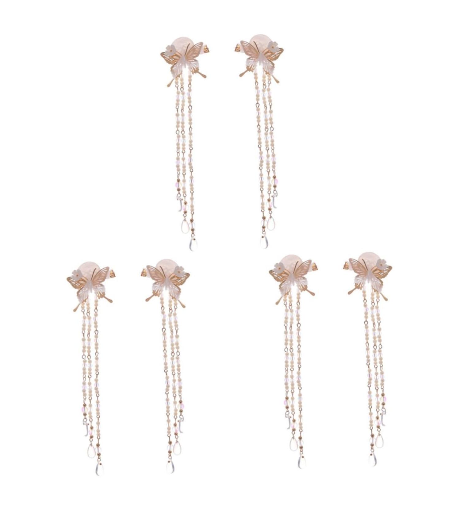 Angoily 3 Pairs Butterfly Tassel Hair Clip Minimalist Hair Barrettes Womens Accessories Japandi Decor Metal Tree Branch Clips Hanfu Headdress Hanfu Hair China Alloy Chinese Style Child - Buy Online on GoSupps.com