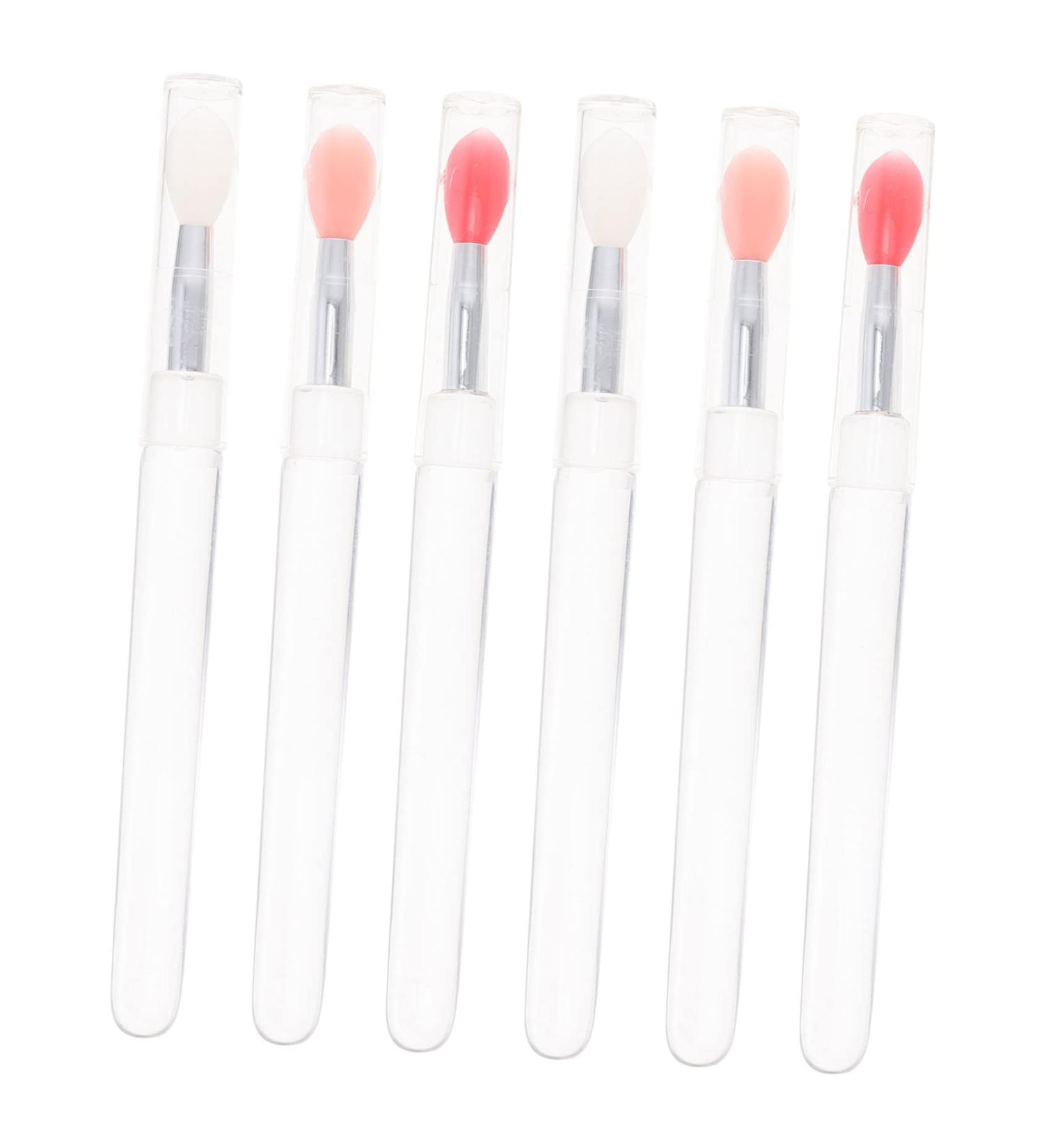 FOMIYES 12 Pcs Lip Brush Set - Professional Silicone Lipstick Brushes for Makeup & Face Care | Perfect for Travel & Acrylic Nails - Buy Online on GoSupps.com