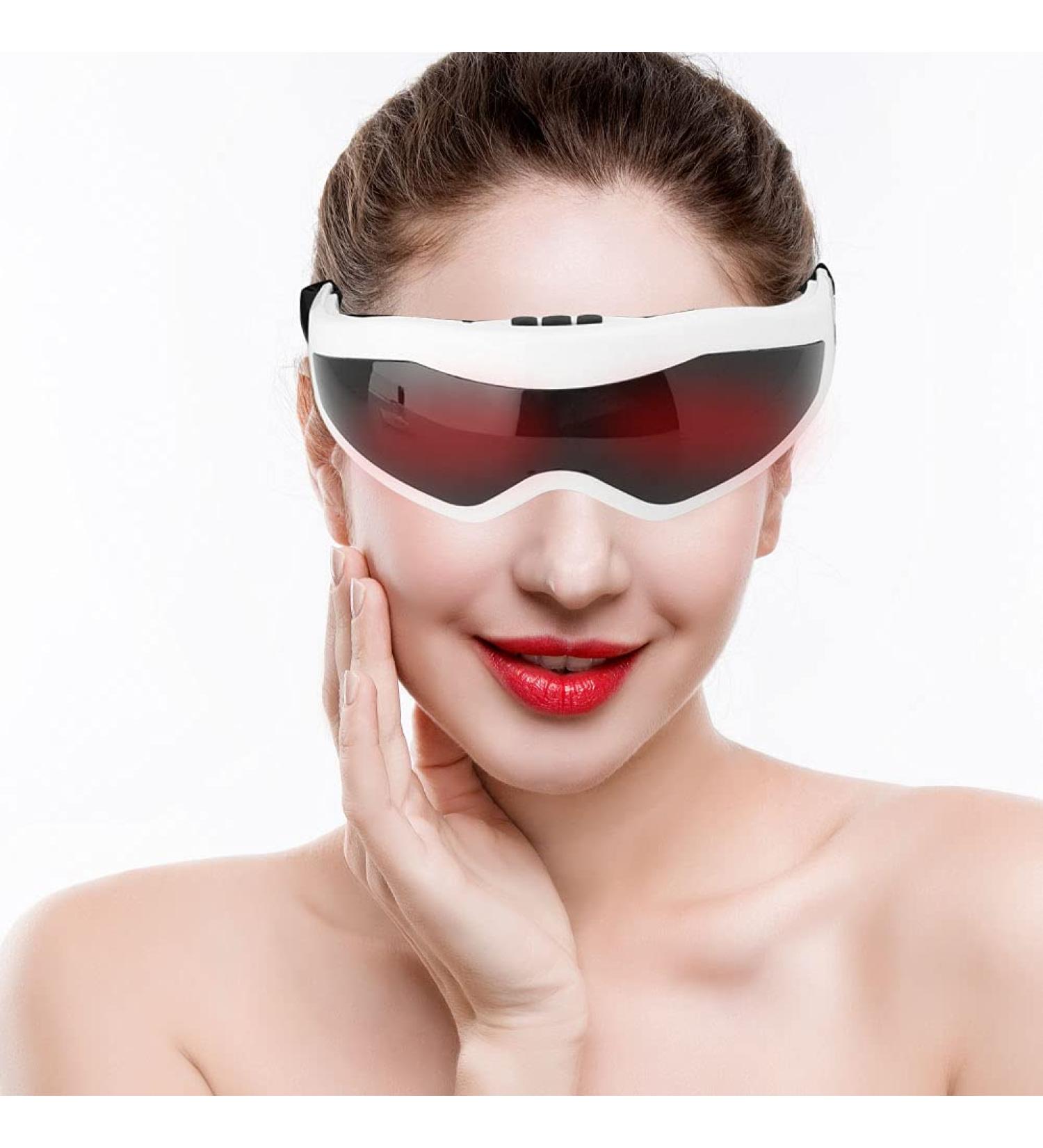 Eye Massage Device with Heat & Vibration - Intelligent Hot Compress for Tired Eyes | Best Fatigue Relief - Buy Online on GoSupps.com