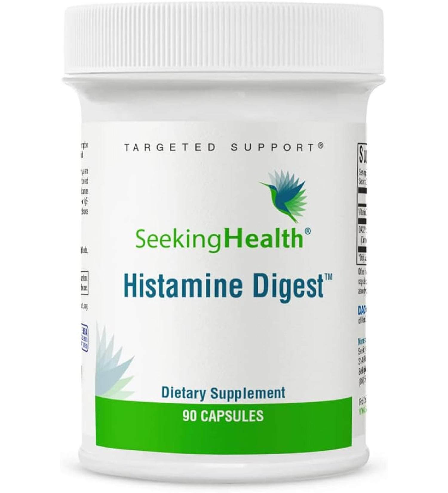 Seeking Health Histamine Digest - DAO Enzyme Supplement for Food Intolerance | Supports Digestive Health & Upset Stomach | Vegetarian (90 Capsules) - Buy Online on GoSupps.com