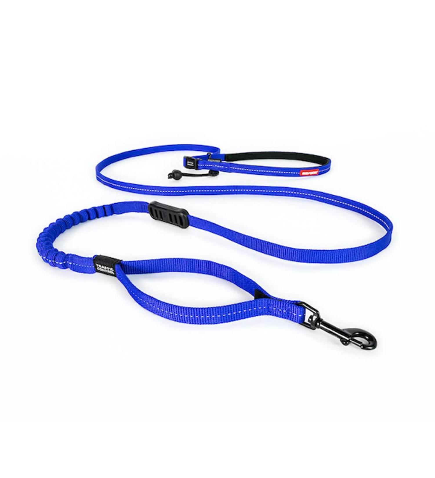 Ezydog Jogging Leash for Small & Medium Dogs - Reflective Elastic Bungee Leash 210cm - Ideal for Runners - Lightweight & Durable (Blue) - Buy Online on GoSupps.com