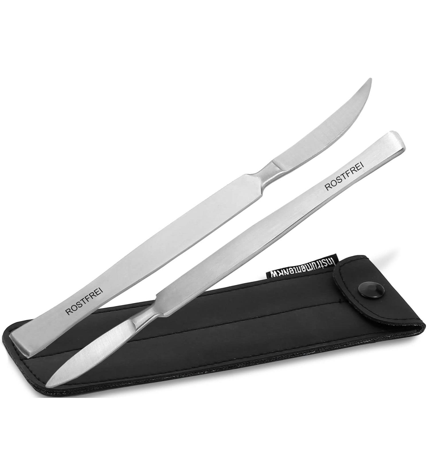 Hornhauthaber Corneal Remover Set | Stainless Steel Foot Care Instruments & Cream - Gentle Pedicure Solution - Buy Online on GoSupps.com