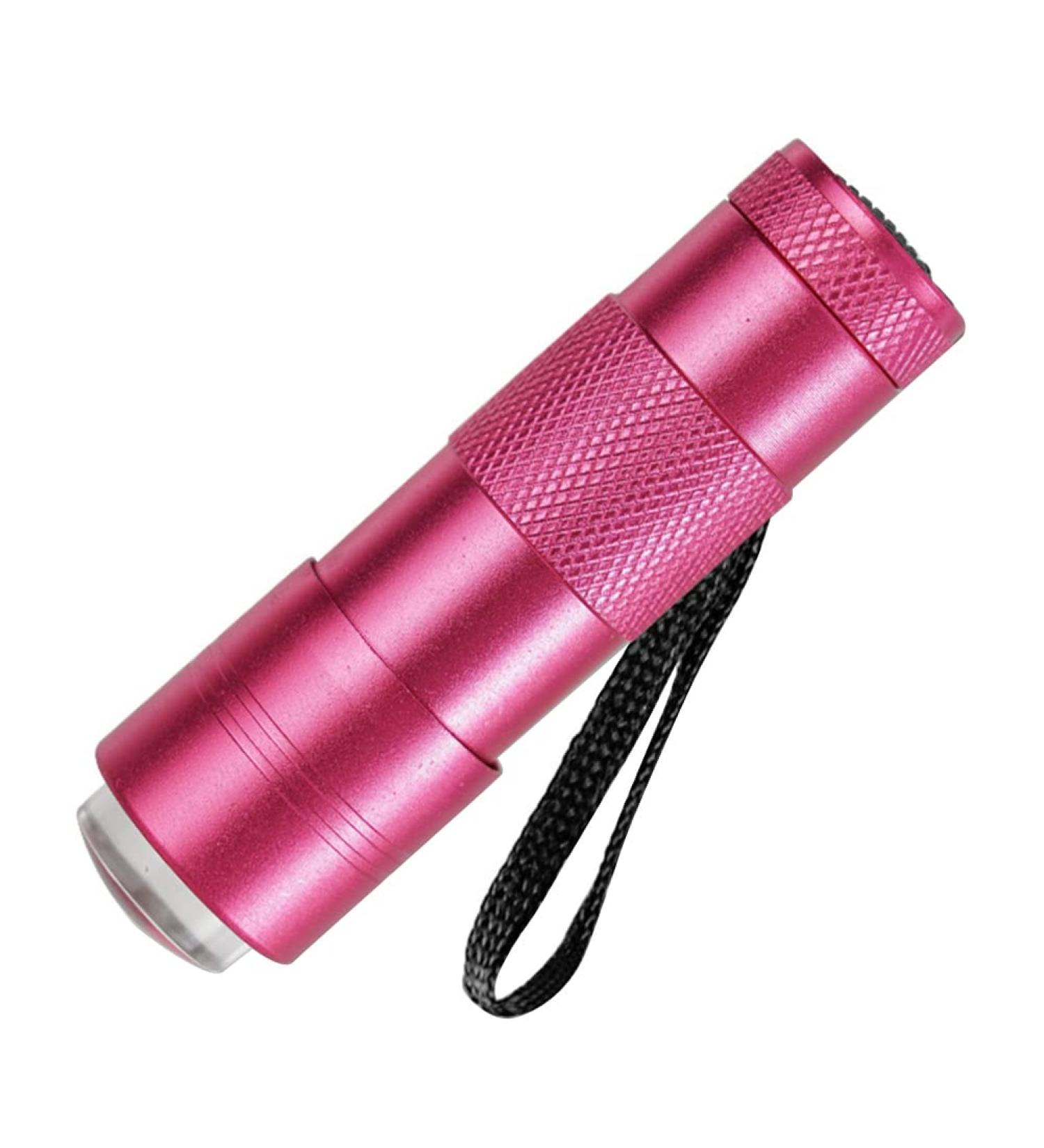 Mini Nail Polish Flashlight - LED Nail Dryer & Curing Lamp for Home & Salon | Quick Dry Nail Art Tool in Rose Red - Buy Online on GoSupps.com