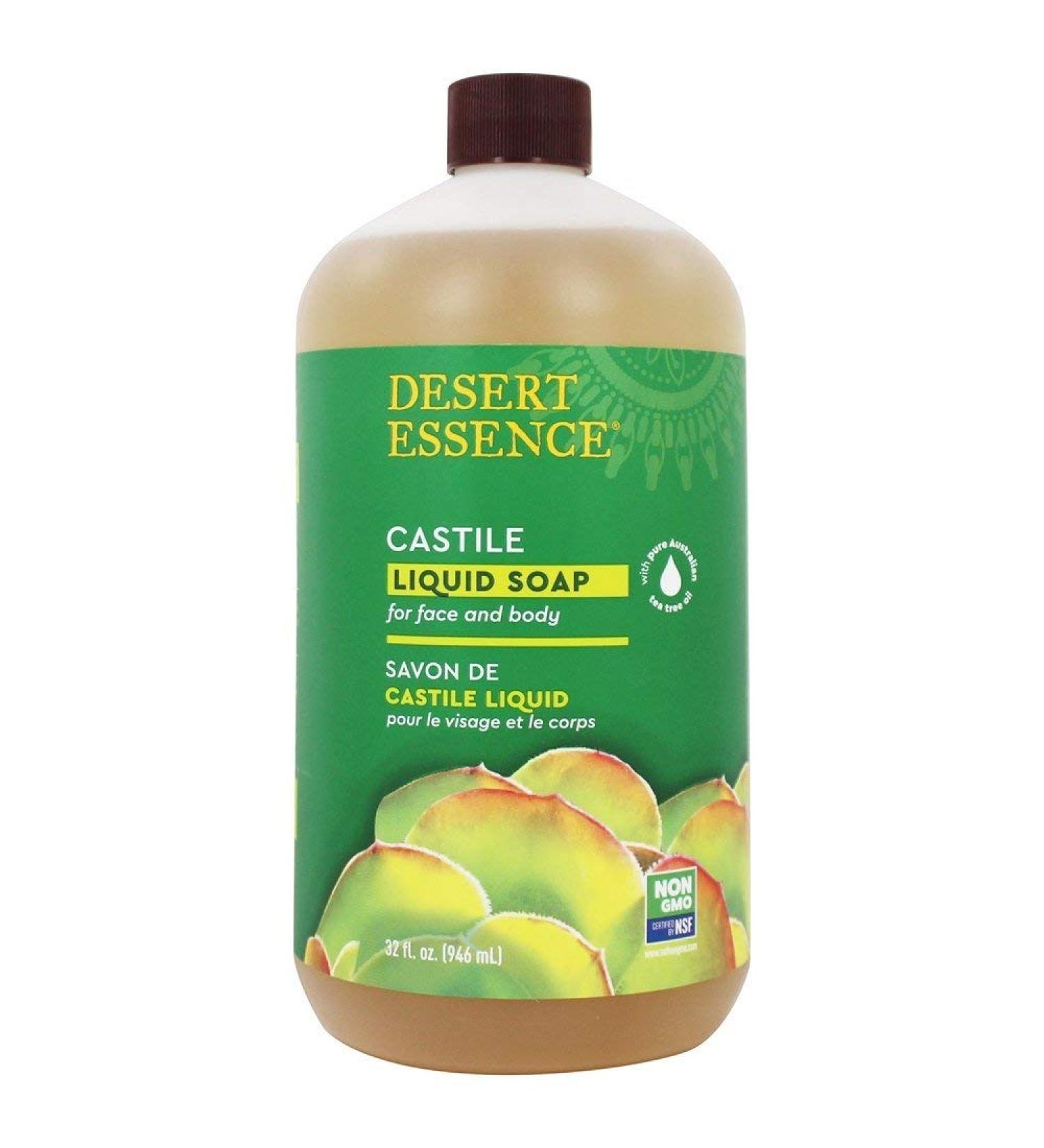 Desert Essence Liquid Castile Soap Refill - Eco-Friendly Natural & Organic Cleanser for All Skin Types - Shop Internationally - Buy Online on GoSupps.com