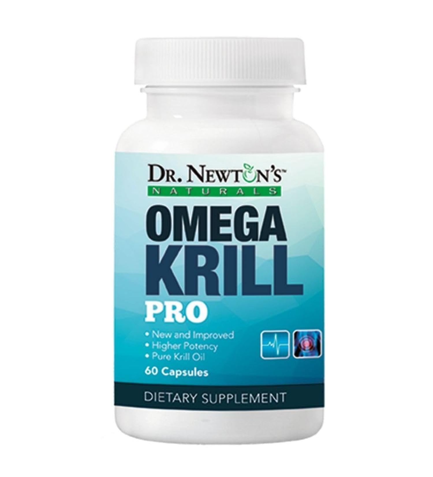 Dr. Newton s Naturals OmegaKrill Pro EPA & DHA Omega 3 Pristine Krill Oil Brain Joints Eyes - 60 Softgels - Buy Online on GoSupps.com