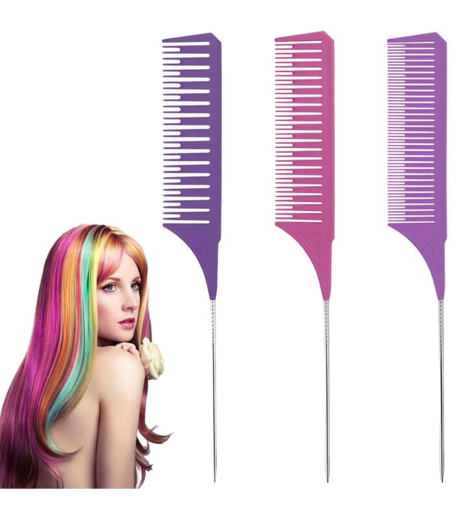 Professional 3-Sized Highlight Comb Set for Hairdresser - Vellen Strand Ridge Hairdresser Tools - Buy Online on GoSupps.com