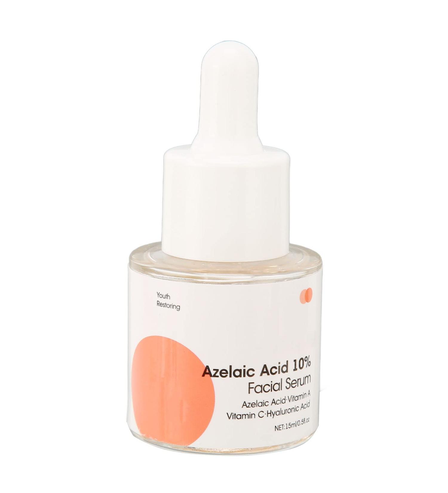 Azelaic Acid 10% Facial Serum Vitamin C - Fade Dark Spots - Brighten Skin - Improve Skin Dullness - Improve Collagen Moisturizing Serum 15ml - Buy Online on GoSupps.com