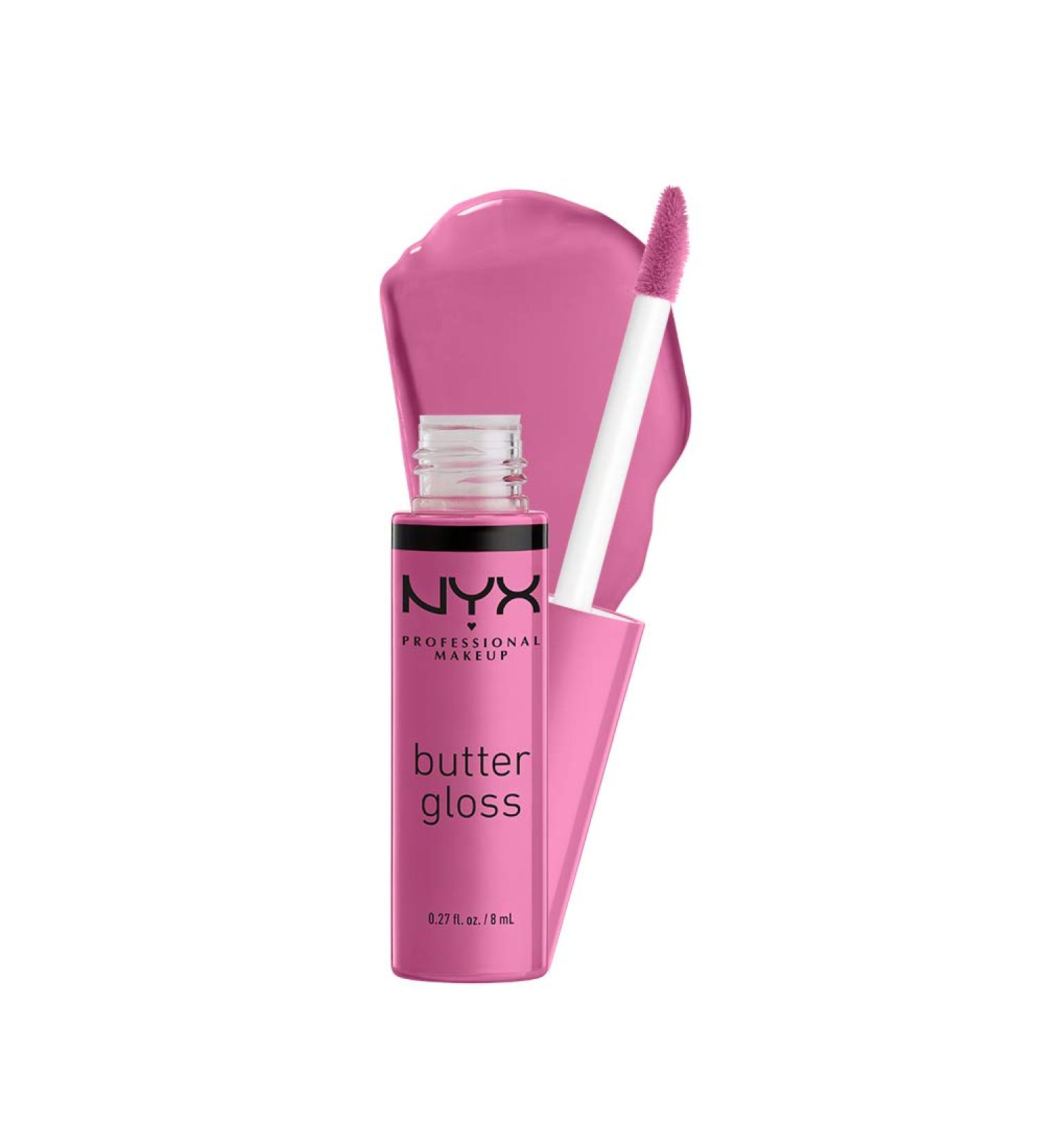 NYX Butter Gloss Merengue (Pink Lilac) - Non-Sticky Lip Gloss 0.27 Fl Oz - Buy Online on GoSupps.com