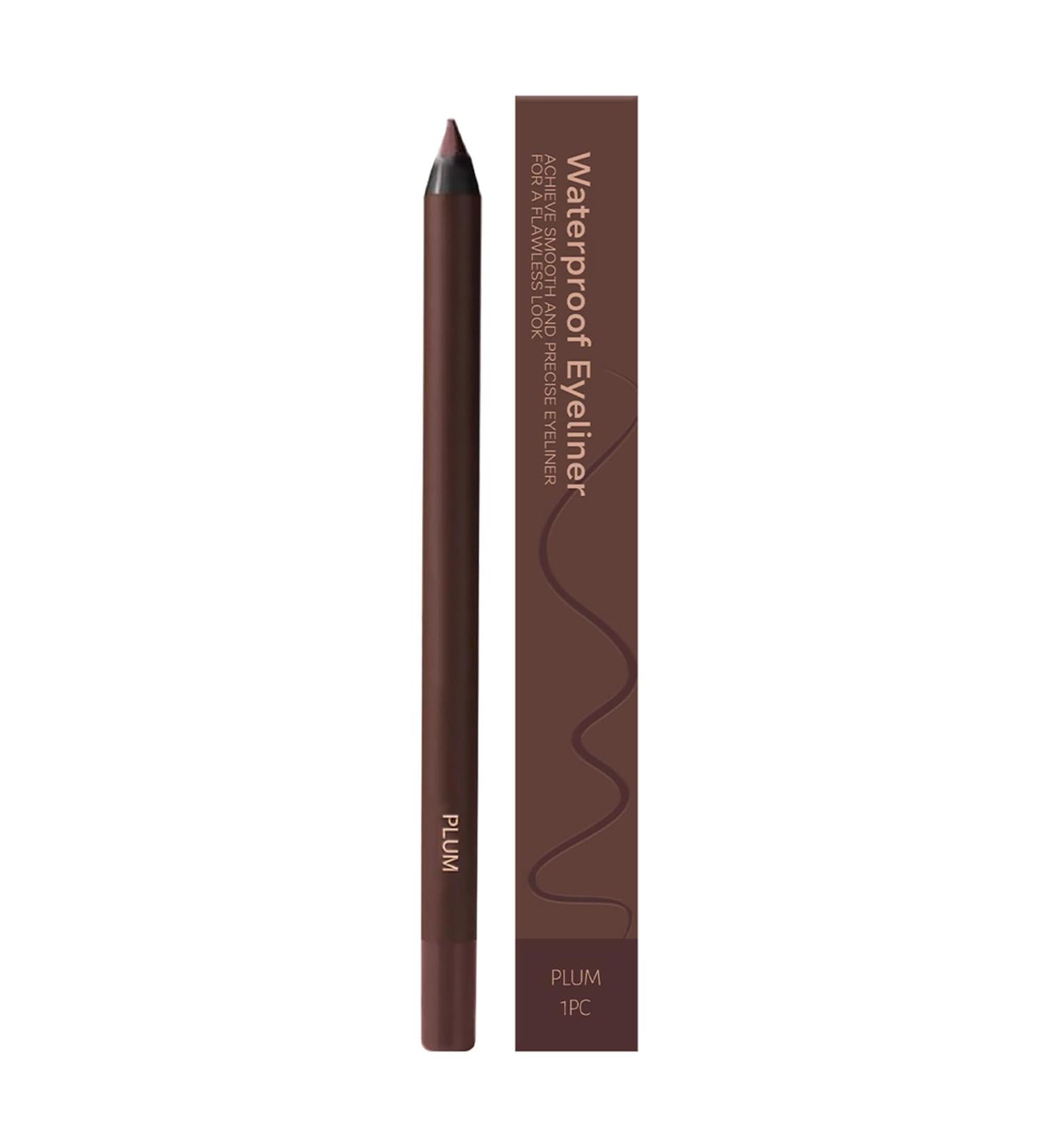 Crayon de rev tement pour les yeux 2-en-1 Eyeliner r tractable Smudge Proof Douleur des yeux crayons de sourcils longs durables du maquillage de beaut durable. Plum color - Buy Online on GoSupps.com