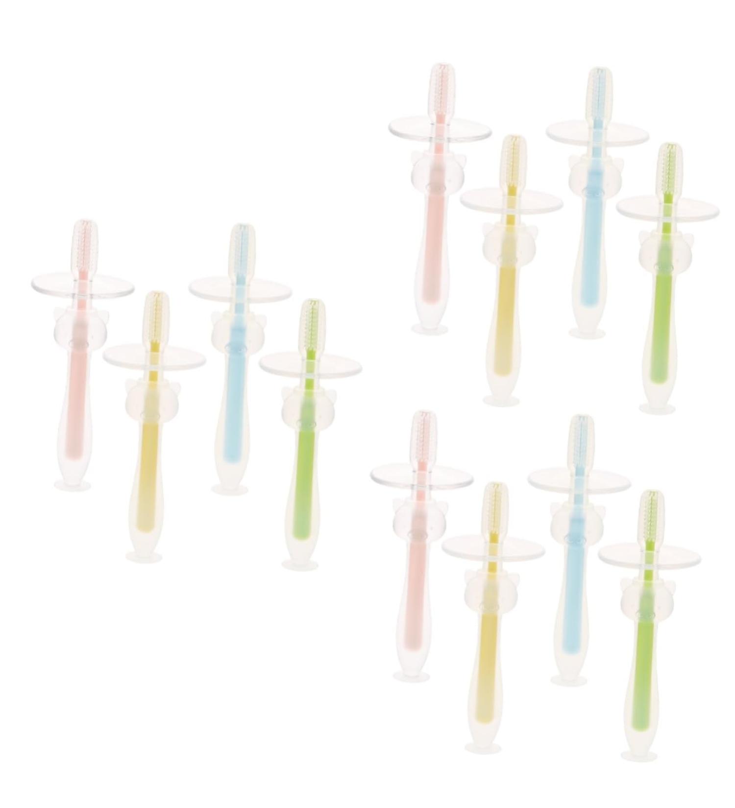 ABOOFAN 12 Pack Baby Toothbrush Set Children's Manual Travel Toothbrush for 1 Year Old Perfect for Home & On-the-Go Dental Care - Buy Online on GoSupps.com