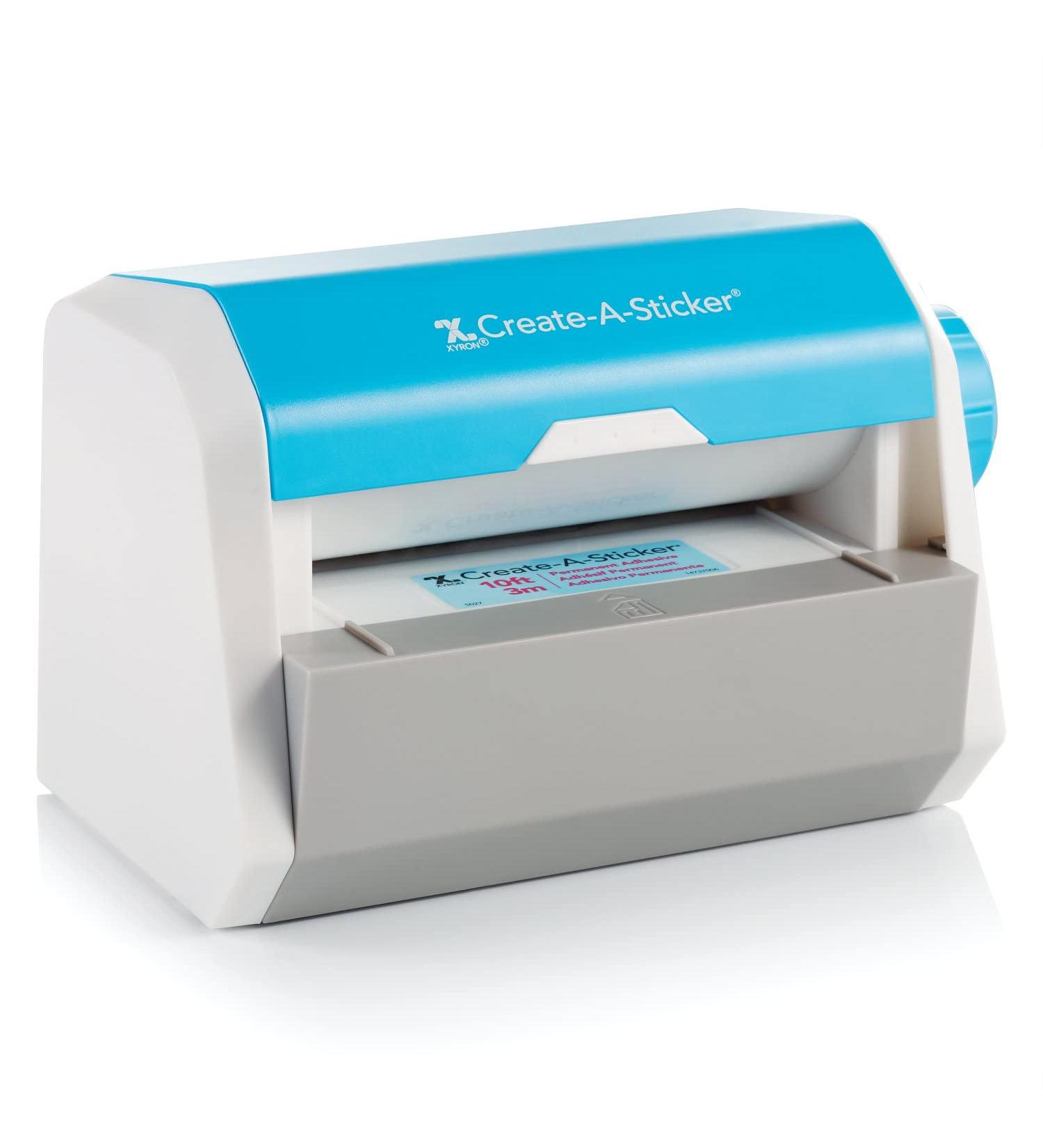 Xyron Create-a-Sticker  5" Sticker and Label Maker Machine for Small Business and DIY Crafts  Includes Permanent Adhesive  Pre-Loaded (0501-05-10A)  9.055" x 5.709" x 5.906" - Buy Online on GoSupps.com