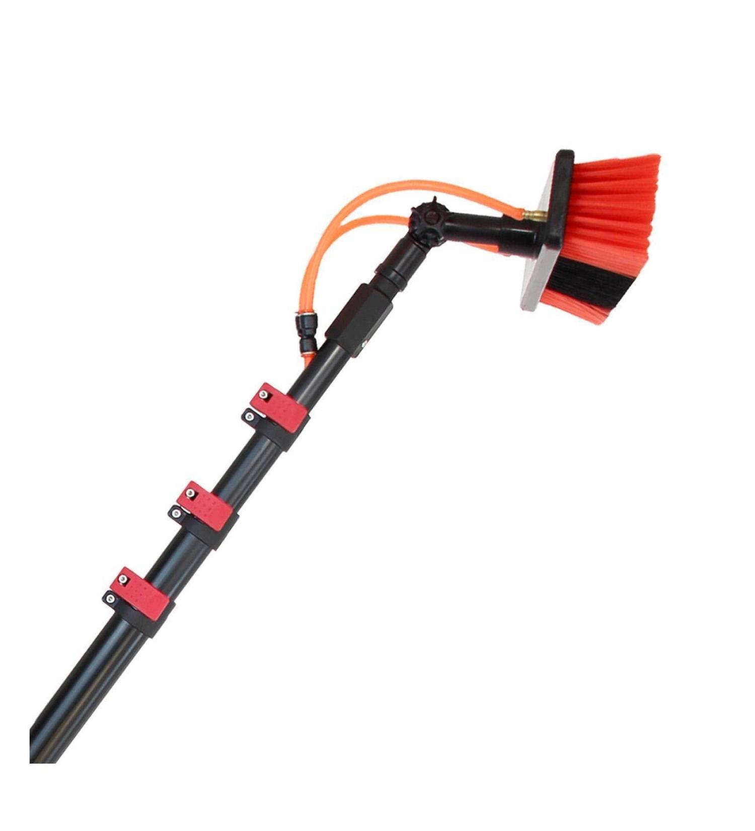 Telescopic Water Fed Pole Brush Kit Window Cleaning System Made in Aluminum Conservatory Roof Suitable For Photovoltaic Panel Cleaning Trucks Windows 9 M/29.5 Ft - Buy Online on GoSupps.com
