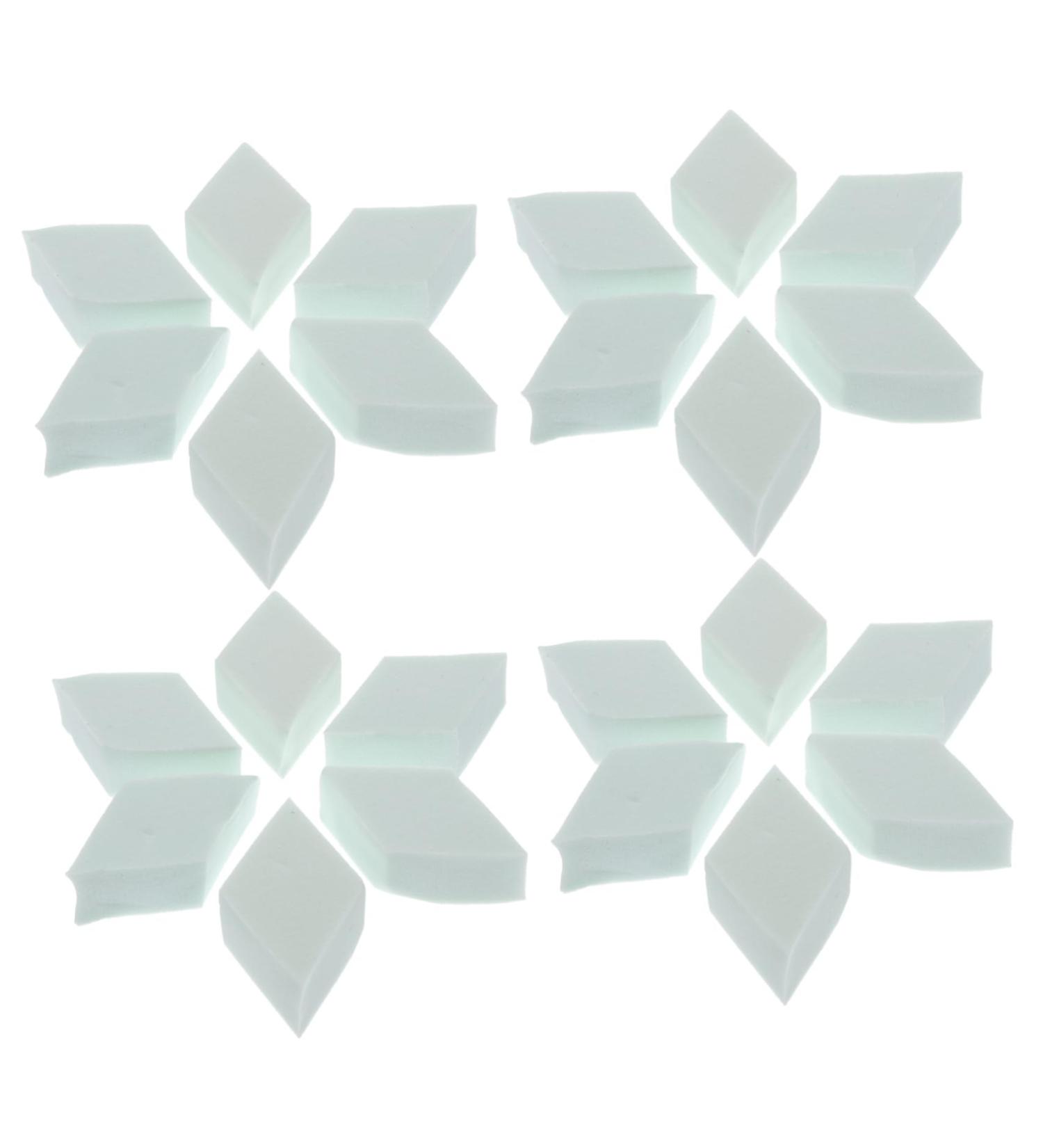 DOITOOL 2 Makeup Powder Sponge Facial Cleansing Sponge Wet Dry Cosmetic Puff Disposable Foam Applicator Puffs Makeup Wedges Makeup Sponge Powder Puff Cream Wedge Shape - Buy Online on GoSupps.com