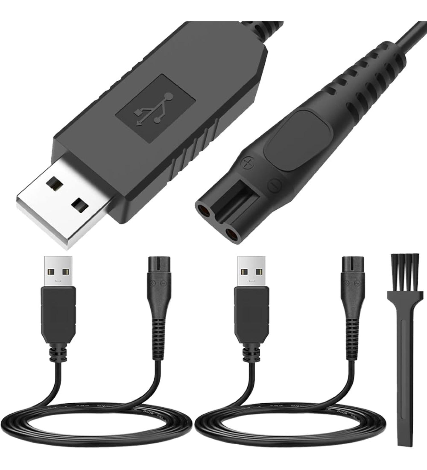 Xiatiaosann Charging Cable for Philips Norelco HQ8505 USB Power Cord S1211 S9987 BT3210 BT3230 BT5511 BT9810 BG5025 BG7030 BG7040 4pcs - Buy Online on GoSupps.com