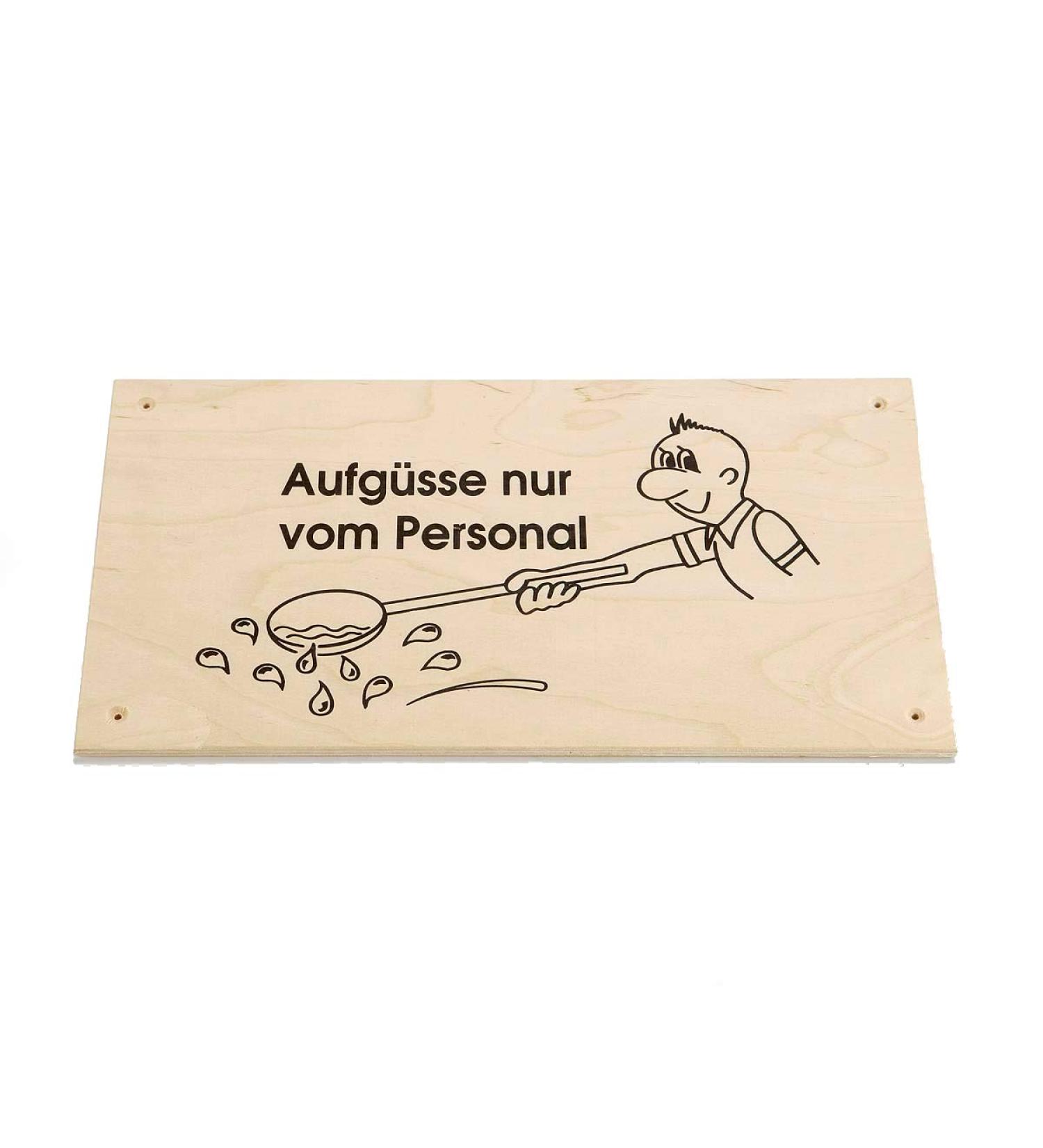 eliga sign "Infusions only by staff" 34x19cm " | 1 pack