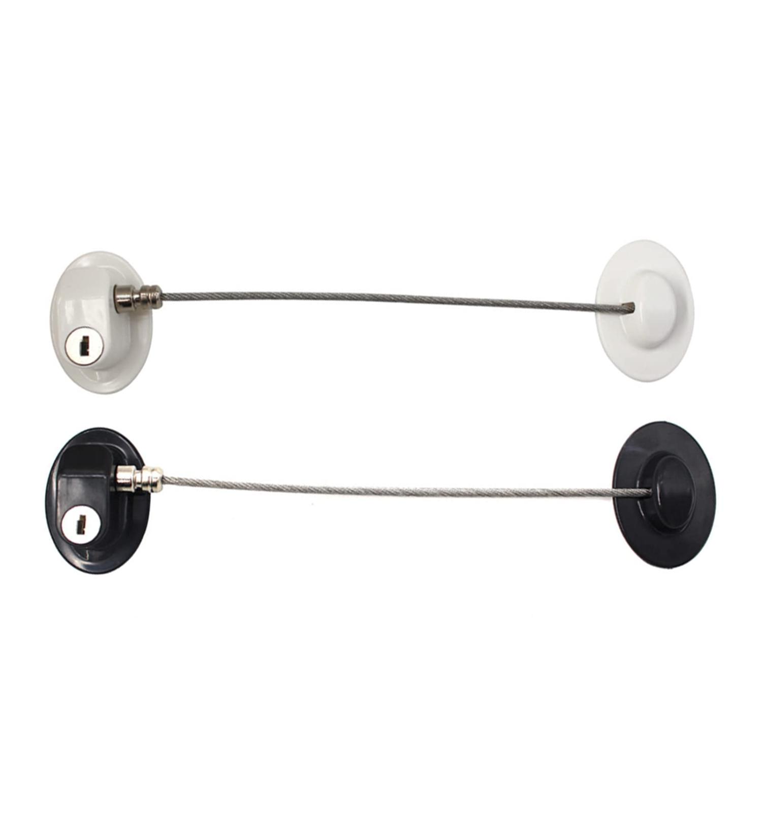 Window Restriction Lock Installation Without Restriction Hole Durable for Door (White)