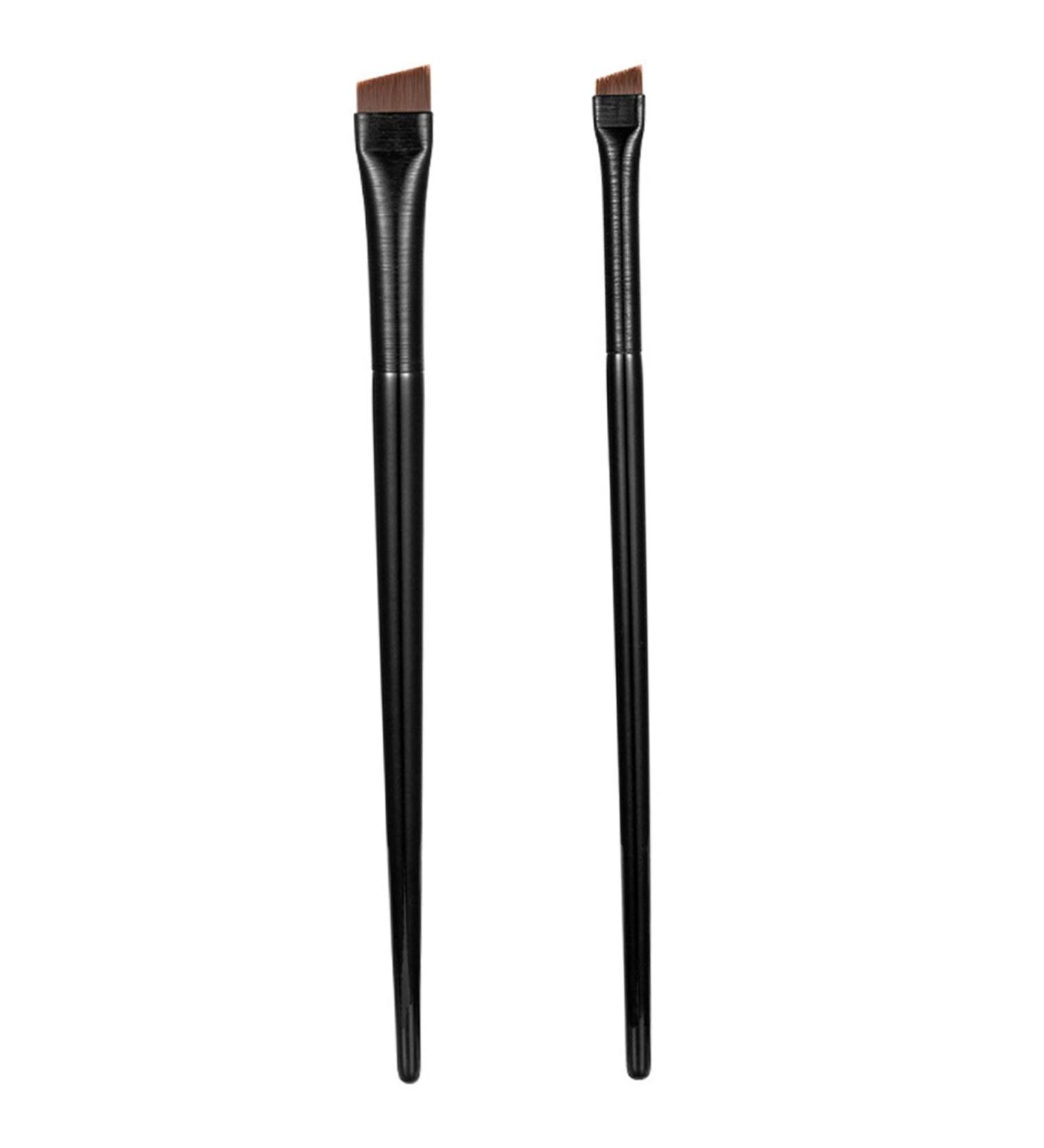 Brosse sourcils coud e 2 pi ces brosse Eyeliner Portable avec poign e en caoutchouc poils lastiques doux maquillage plat lavable - Buy Online on GoSupps.com