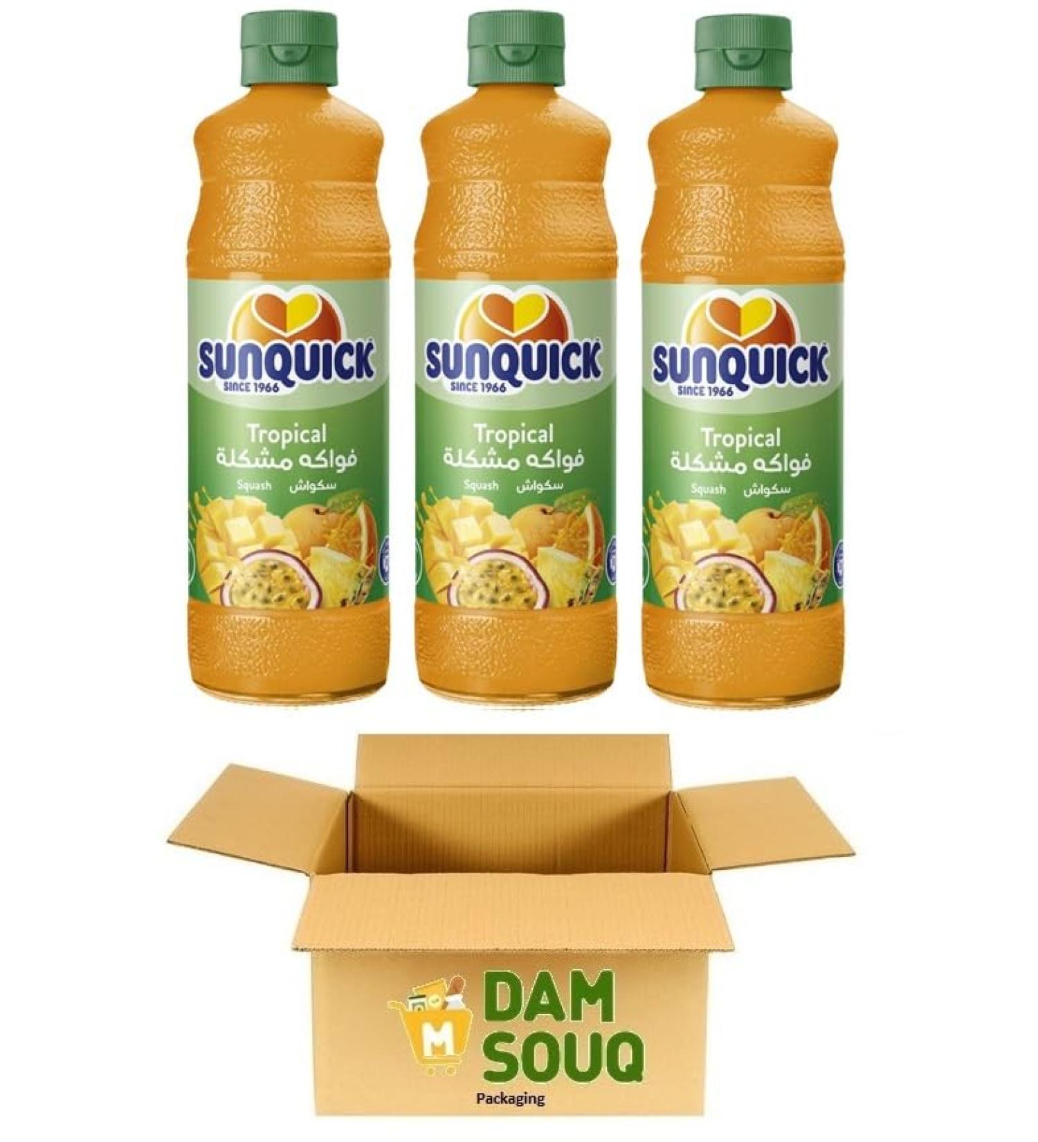 Damsouq Multipack Sunquick Tropical Syrup (3x 700ML)