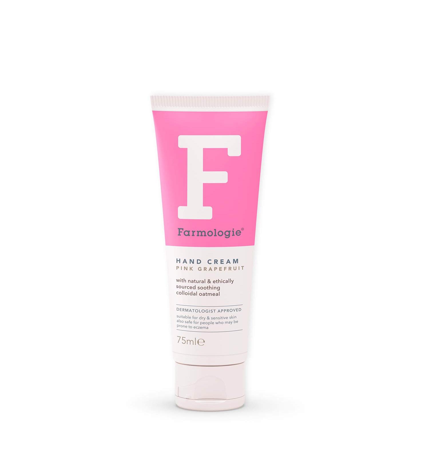 Farmologie Hand Cream - Moisturising & Hydrating for Dry & Sensitive Skin - Pink Grapefruit 75 ml - International Shipping Available - Buy Online on GoSupps.com