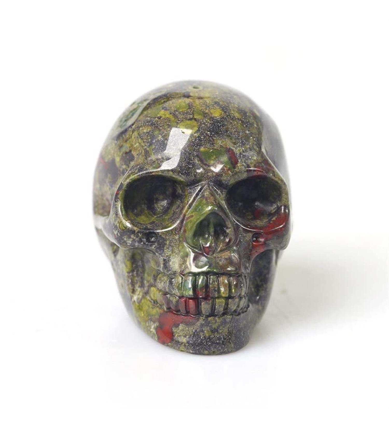 Natural Crystal 1-Pack Jasper Skull Specimen Oblique Amphibole Gemstone Statue Power Stone Crystal JZIGTDEM - Buy Online on GoSupps.com