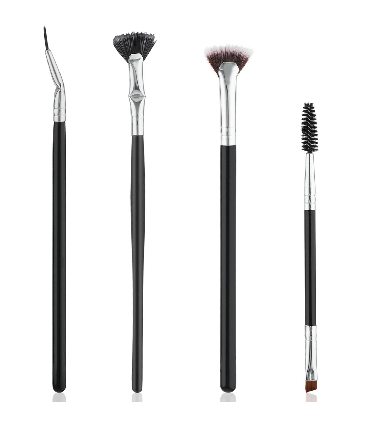 4PCS Mascara Fan Brush Set - 2024 New Folding Scalloped Lash & Eyebrow Separator - Essential Eye Makeup Tool for Perfect Lashes - Buy Online on GoSupps.com
