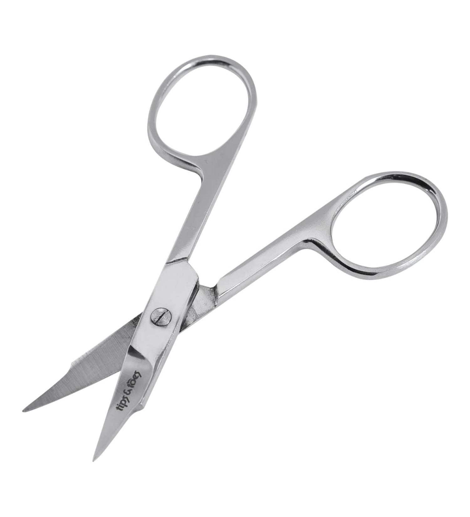 Men's Facial Grooming Scissors - Nose Ear Hair Removal, Beard Mustache Care, Eyebrow Eyelash Trimming - Hair Cutting Clippers - Silver - Buy Online on GoSupps.com