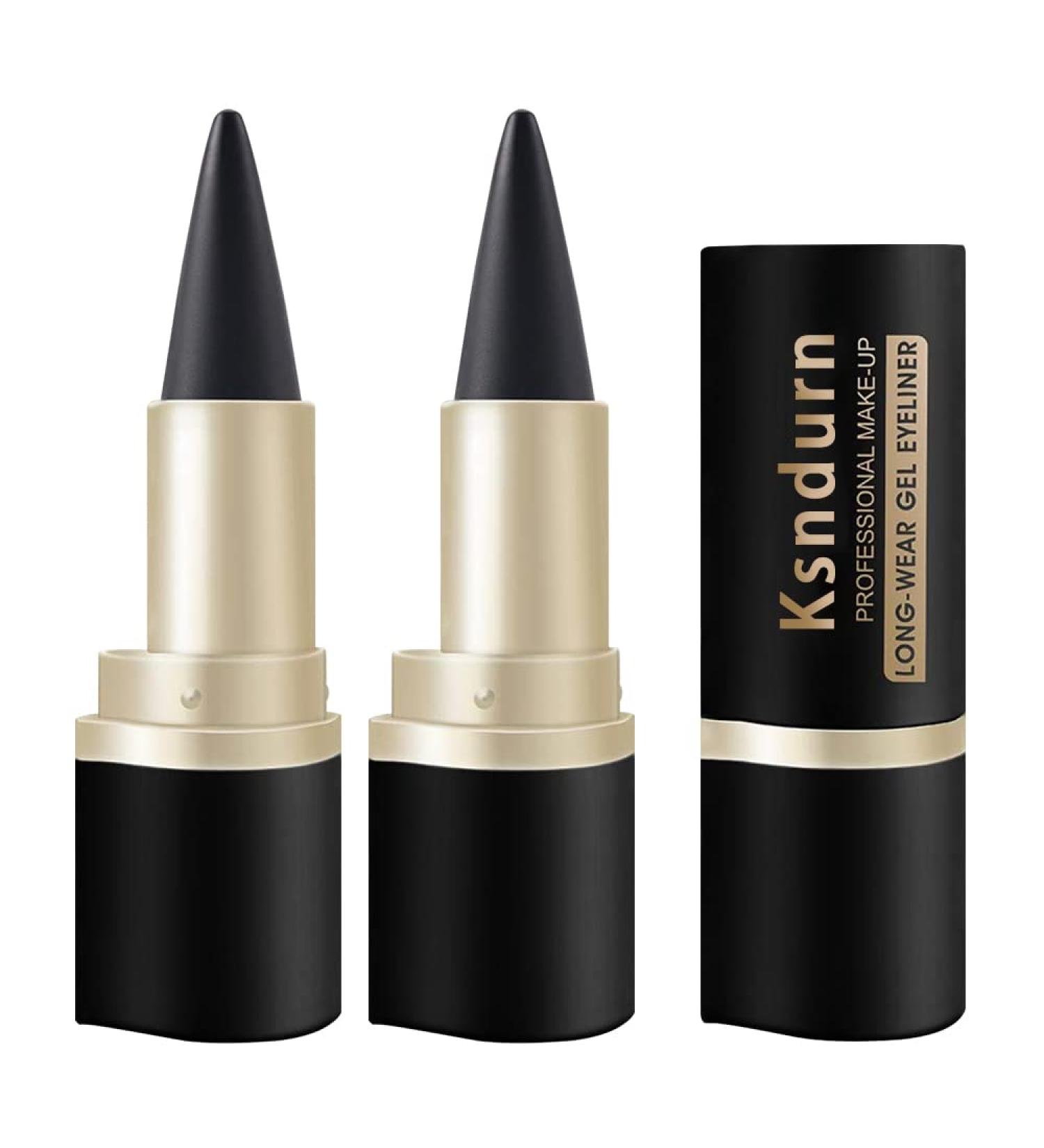 Black Eyeliner Pencil Ksndurn 2 PCS Gel Eyeliner - Matte Quick-dry Eyeliner Pencil/Cream Eyeliner Tool Smudge Proof and Waterproof Eyeliner Pencil - Buy Online on GoSupps.com