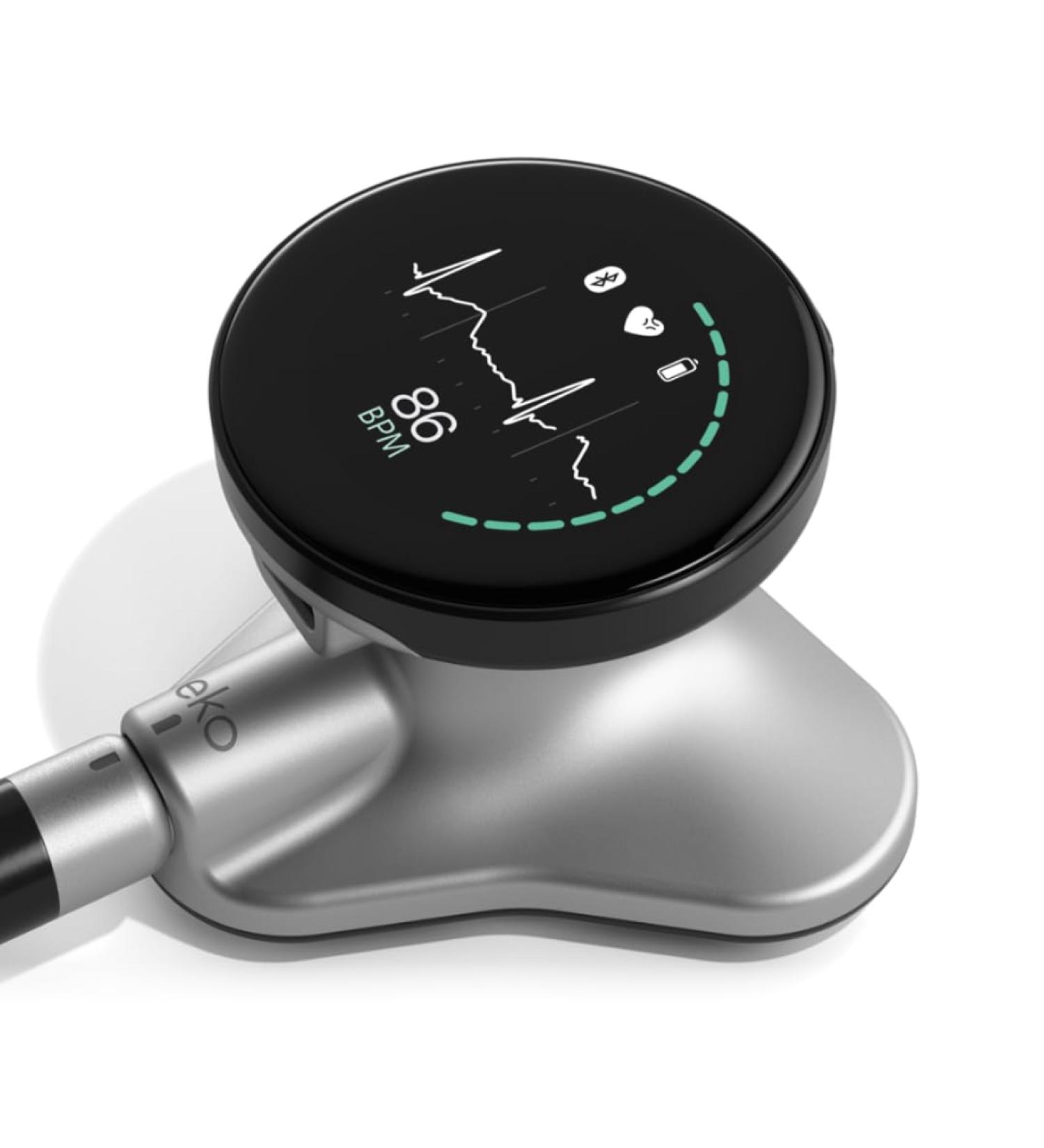 Eko CORE 500 Digital Stethoscope - Advanced TrueSound Audio 3-Lead ECG Full-Color Display Silver - Shop Internationally - Buy Online on GoSupps.com