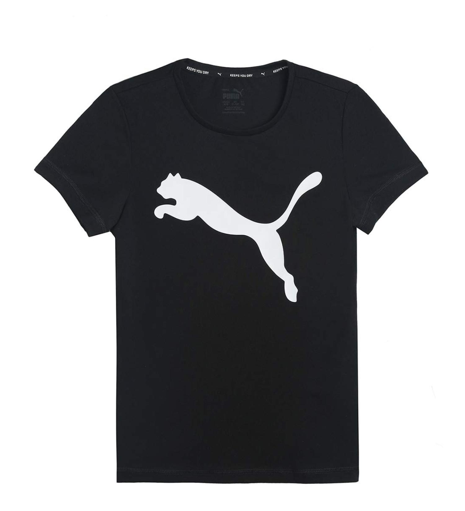 PUMA Girls Active Tee G T-Shirt 140 - Stylish Puma Black Activewear for Sports and Play - Buy Online on GoSupps.com
