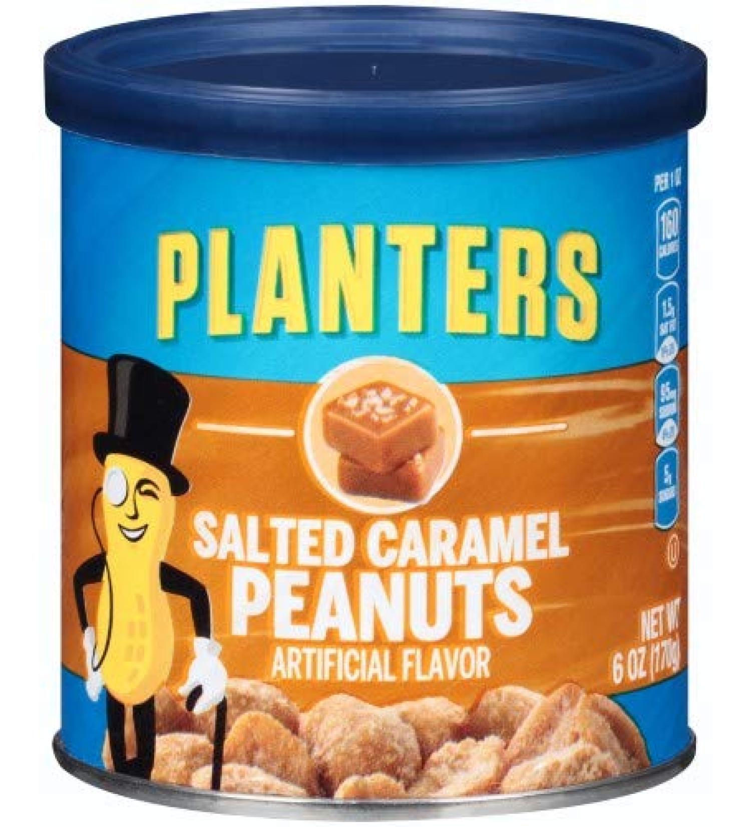 Planters Peanuts, Salted Caramel (Pack of 4) Caramel,Salted 6 Ounce (Pack of 4)
