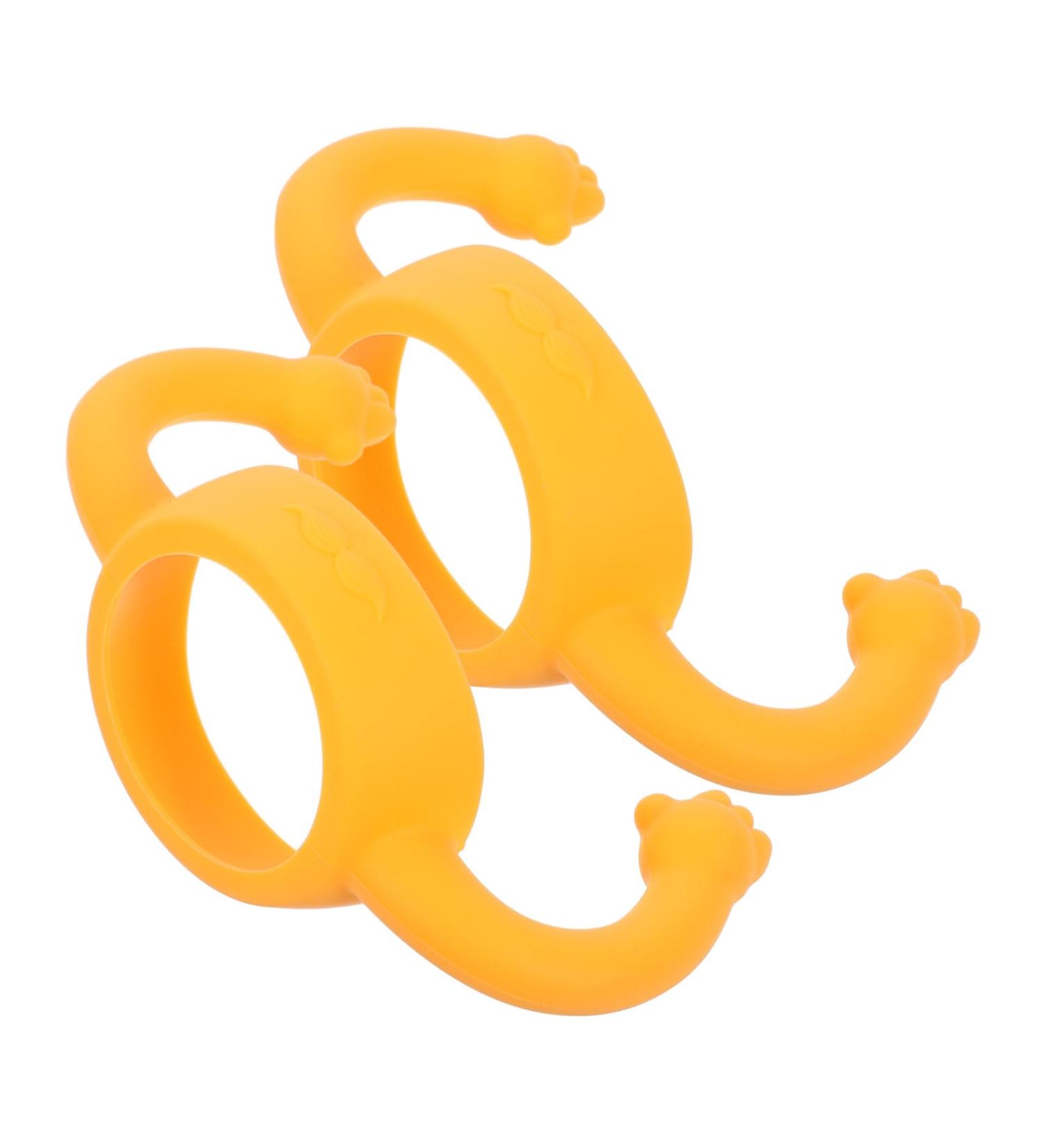 TOYANDONA 2 pcs Silicone Soft Bottle Holder Milk Bottle Handle for Grip Holder Silicone Milk Bottle Handle Milk Bottle Handle for 14.00X5.00X5.00CM Yellow - Buy Online on GoSupps.com