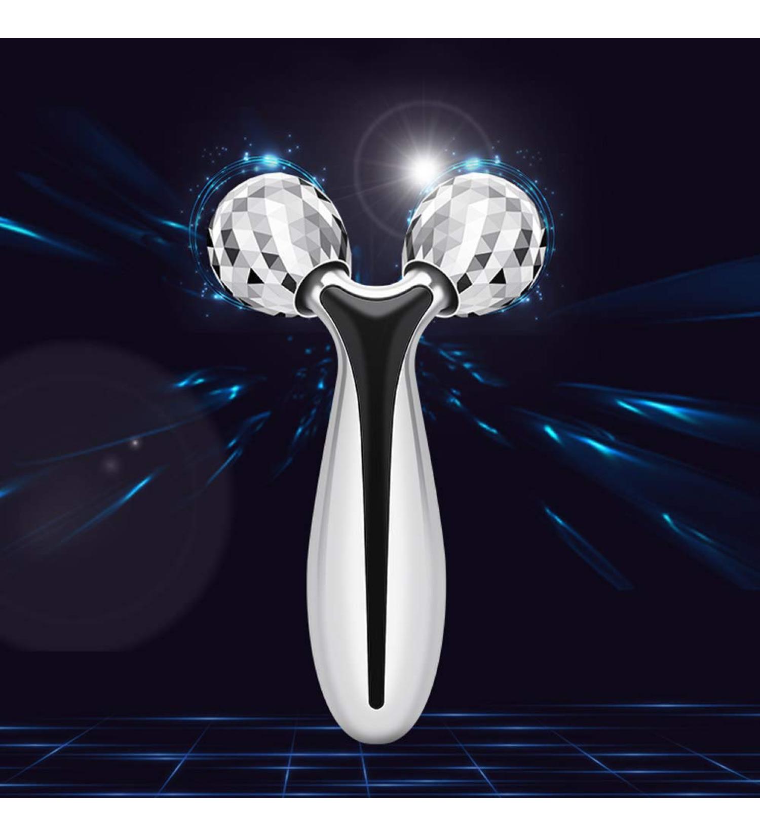 SUPANT V Facial Roller Massager - Reduce Wrinkles, Puffiness & Tighten Skin | Lymphatic Drainage & Collagen Production for Youthful Glow - Buy Online on GoSupps.com