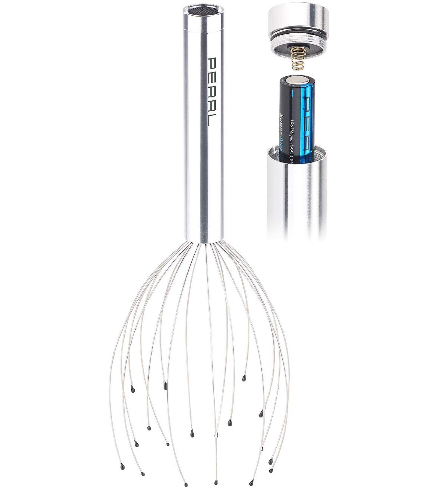 Buy Pearl Head Massager | Vibration Head Massage Device with 18 Arms & Well-Being Knobs - International Shipping - Buy Online on GoSupps.com