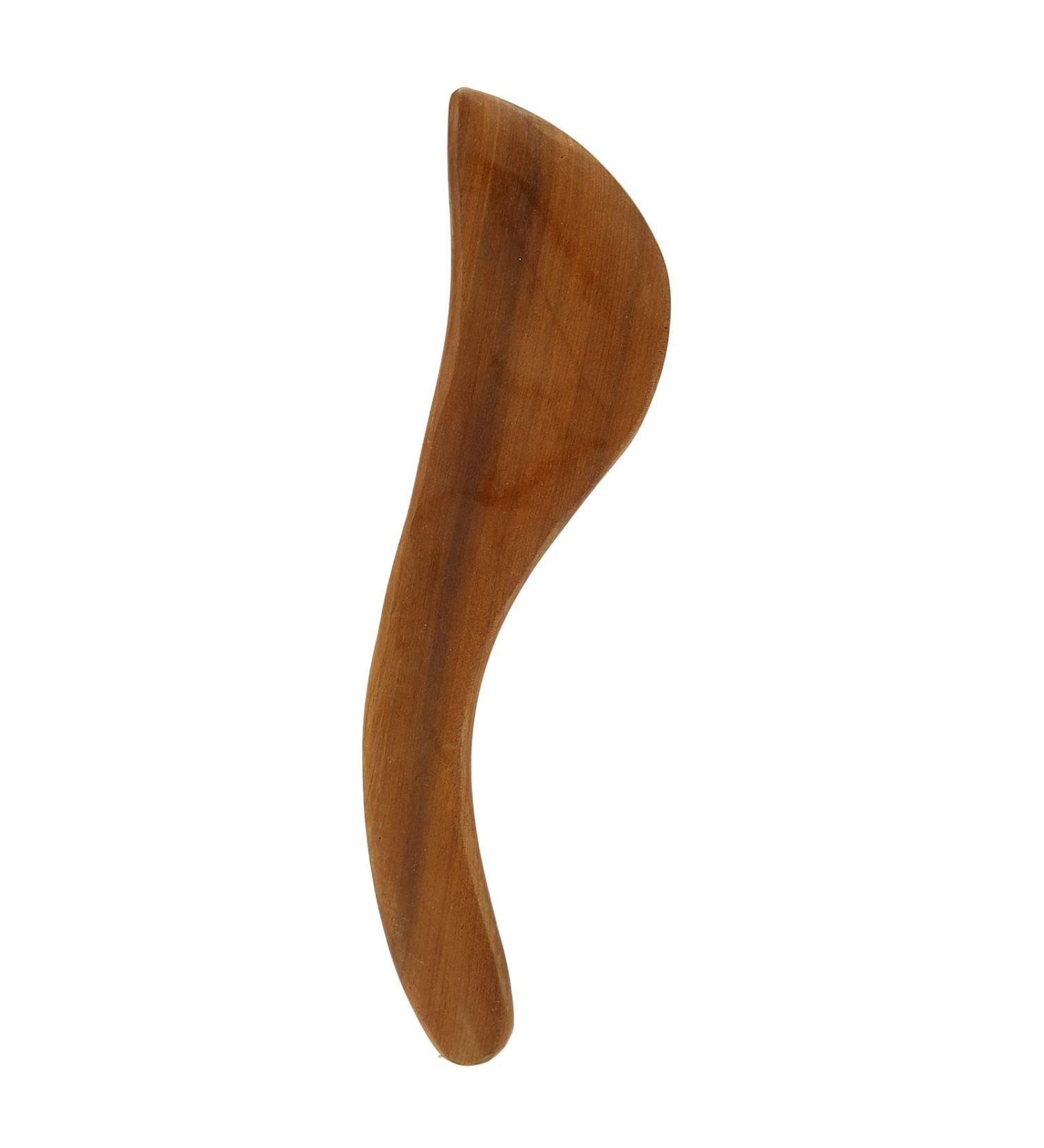 Wooden Gua Sha Massage Device - Ergonomic S-Shape for Muscle Relaxation Portable & Fragrant Wood - Buy Online on GoSupps.com