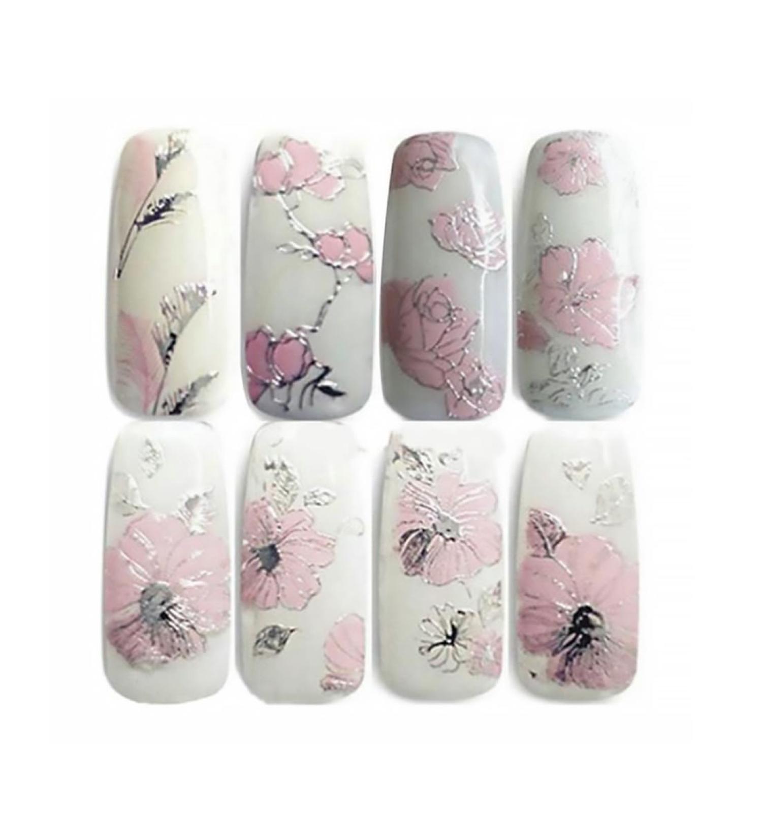 2 Sheets Nail Art Stickers Nail Art Decals DIY Decorations Water Transfer Nail Care Adhesive Manicure Stickers Nail Art Decal Sticker - Buy Online on GoSupps.com