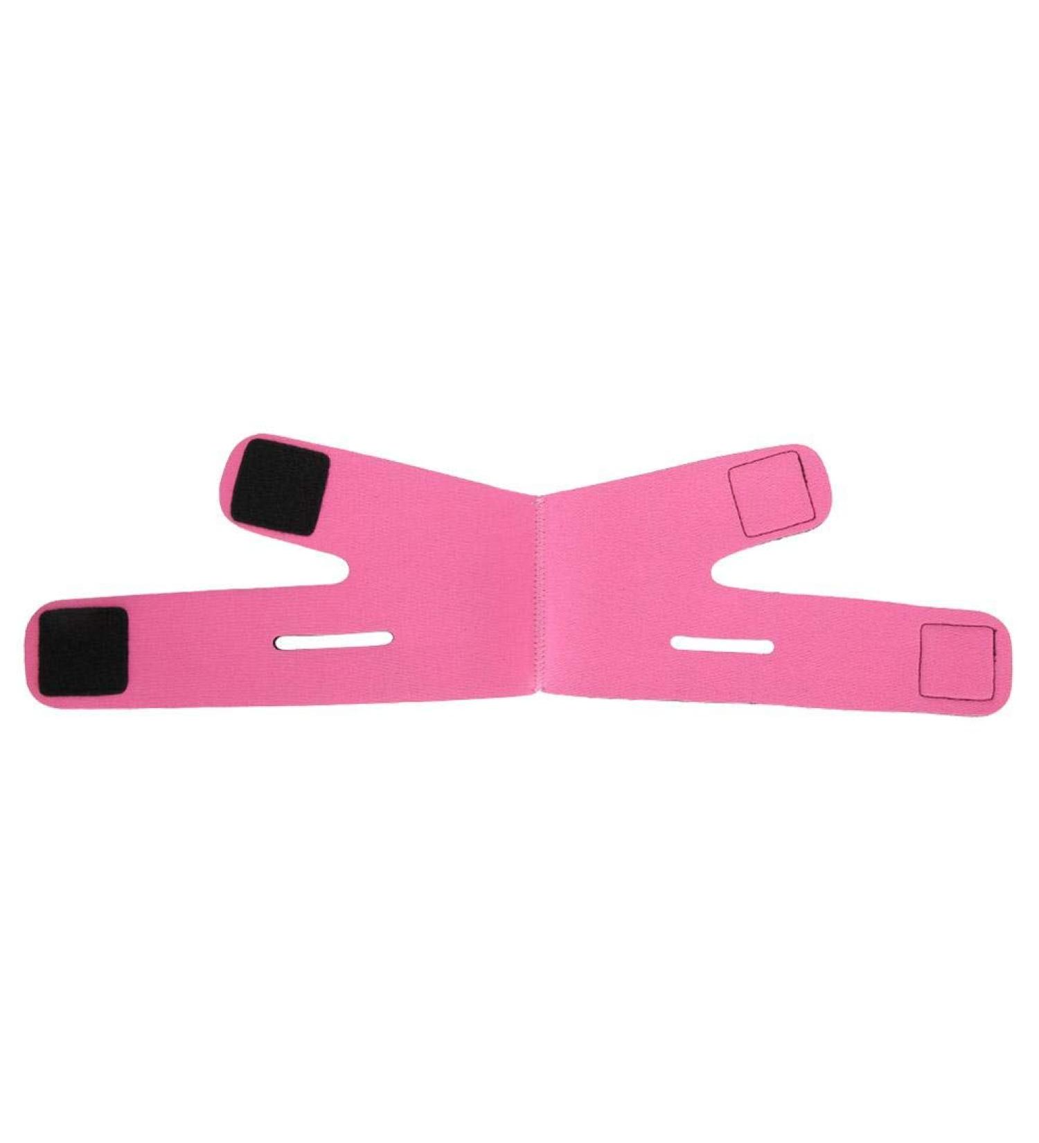 Dueevin Face Lift Bandage - Breathable Facial Lifting Belt & Slimming Mask for Double Chin Reduction | Anti-Fold & Comfortable Rose Red - Buy Online on GoSupps.com