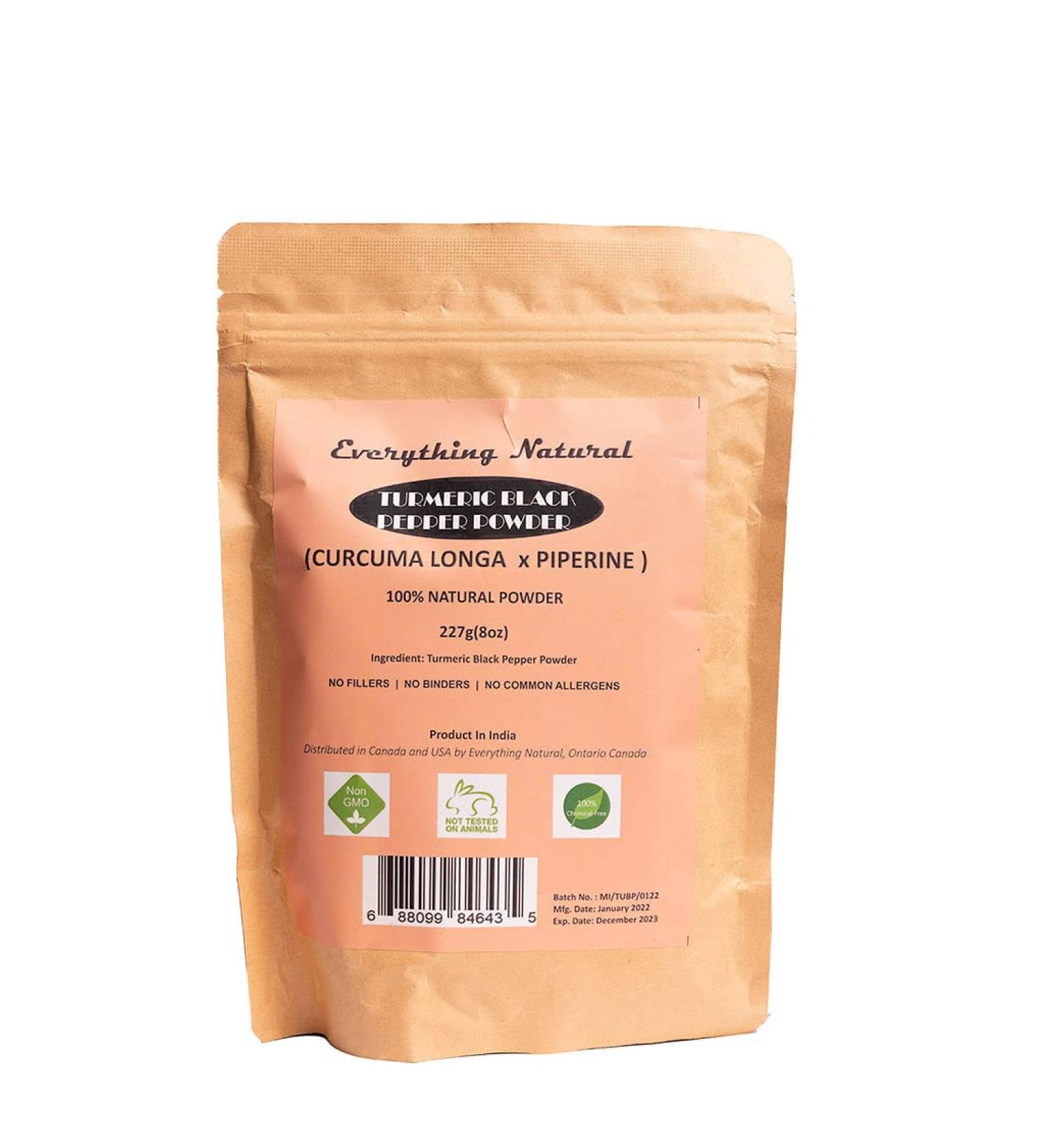 Turmeric Black Pepper Powder Curcuma Longa 227 Gram 0.5 lb - Buy Online on GoSupps.com