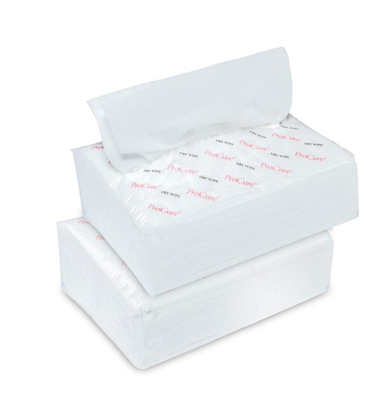 Ultra Soft Dry Wipes 100 Count - Convenient Dispenser Pack - Disposable Cleansing Cloths for Baby, Adults - Hospital Washcloths for Incontinence, Facial Use - Buy Online on GoSupps.com