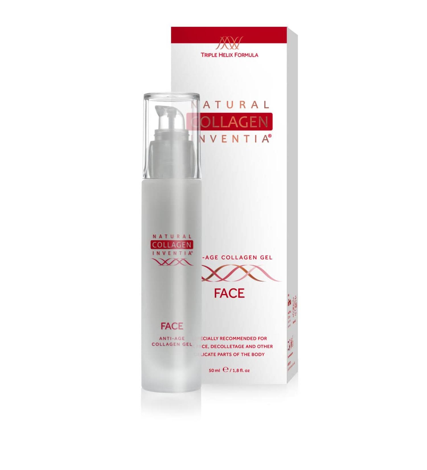 Natural Collagen Inventia Anti-Aging Face Gel | Hypoallergenic Skin Moisturizer | 30ml - Improve Skin Appearance & Hydration - Buy Online on GoSupps.com