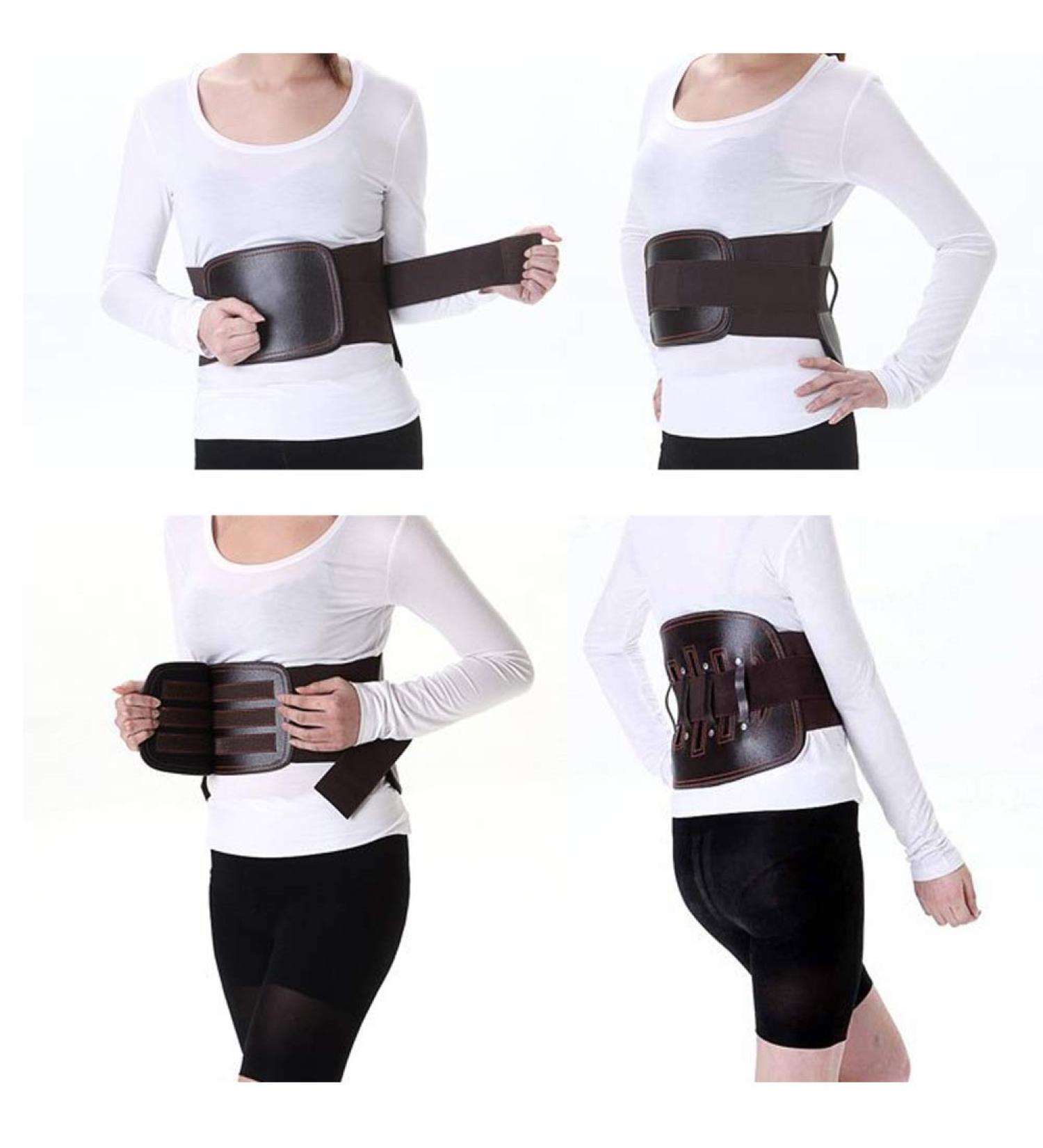 Adjustable Breathable Lower Lumbar Belt - Pain-Relieving Waist Protection for Back Support (Black) - Buy Online on GoSupps.com