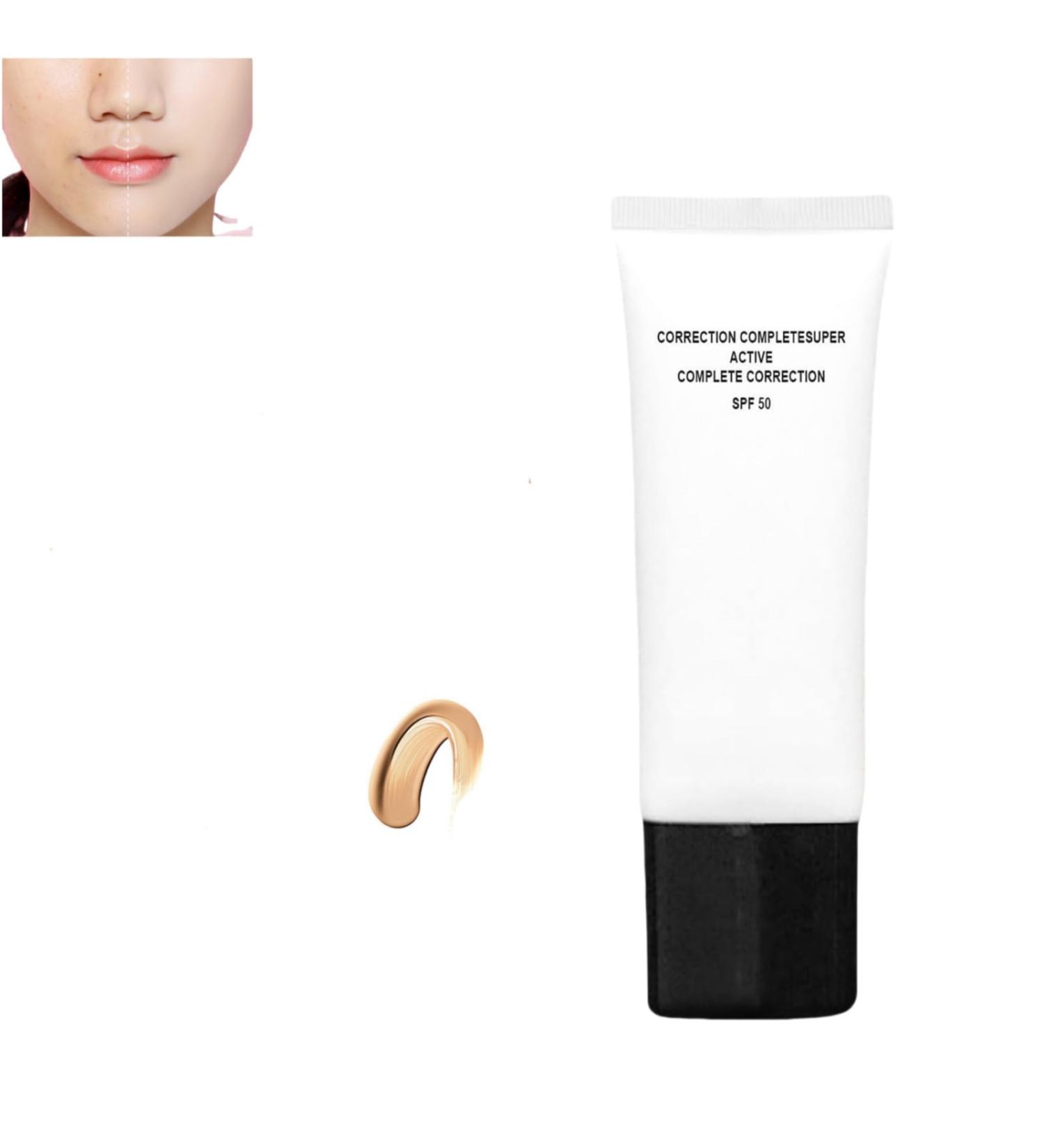 Skin tone adjustment CC cream SPF50 CC cream face sunscreen and foundation Concealer brightens skin tone moisturizer Self-adjusting CC cream for mature skin Natural - Buy Online on GoSupps.com