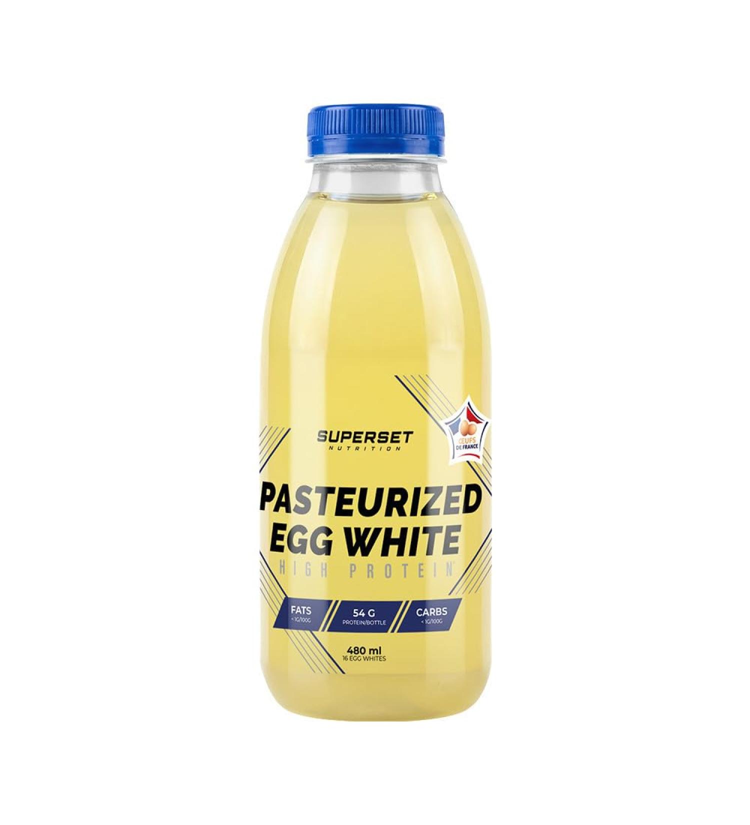 Superset Nutrition | Blancs D'oeufs Pasteuris s (480ml) | Blancs d' uf liquides | 54g de prot ines 100% blancs d' ufs par bouteille 480 ml (Lot de 1) - Buy Online on GoSupps.com