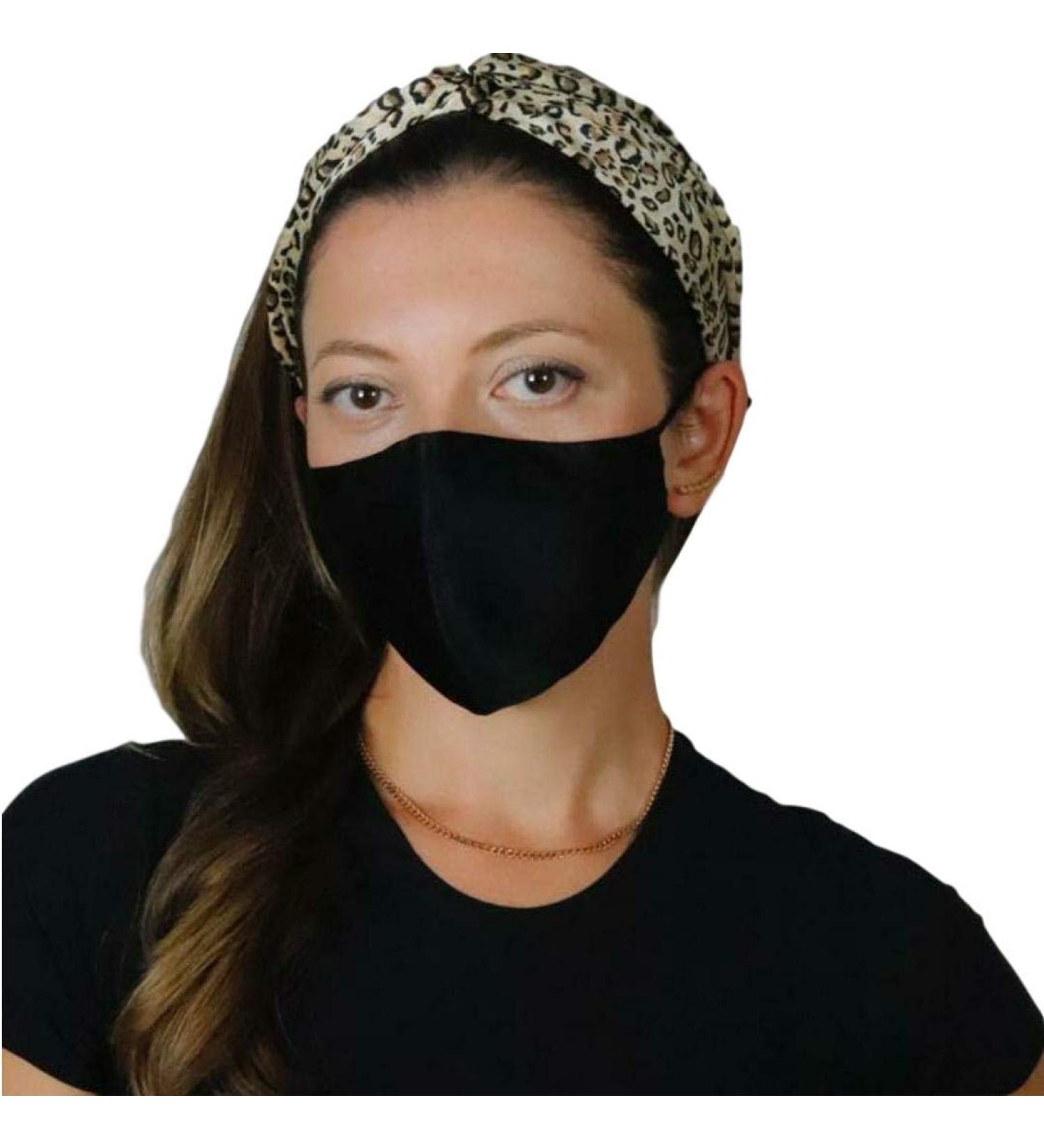 Buy Mulberry Silk Face Mask | Reusable Adjustable 3D Design | 22Silk (Black) - Comfortable & Flattering Fit - Buy Online on GoSupps.com