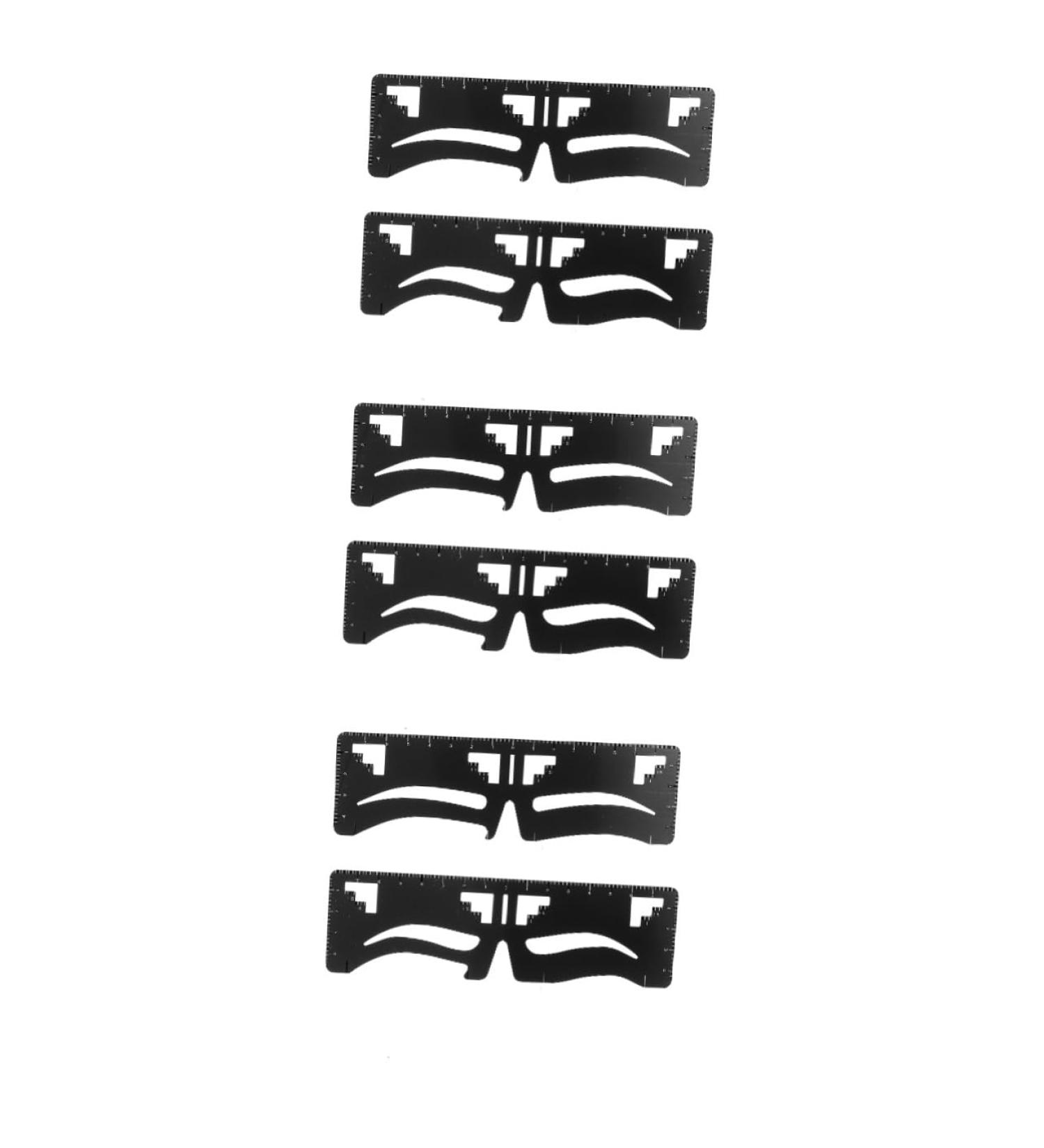 Didiseaon 6 Pcs Eyebrow Ruler Practical Female Makeup Tool Eyebrow Tools Eyebrow Shaper Eyebrow Card Make up - Buy Online on GoSupps.com