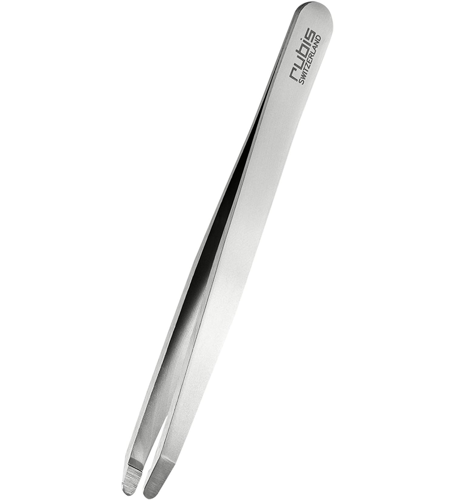 Rubis Safety Tweezers Round - Skin-Friendly Eyebrow Plucking Tweezers with Rounded Tip for Precision Grooming - International Shipping Available - Buy Online on GoSupps.com