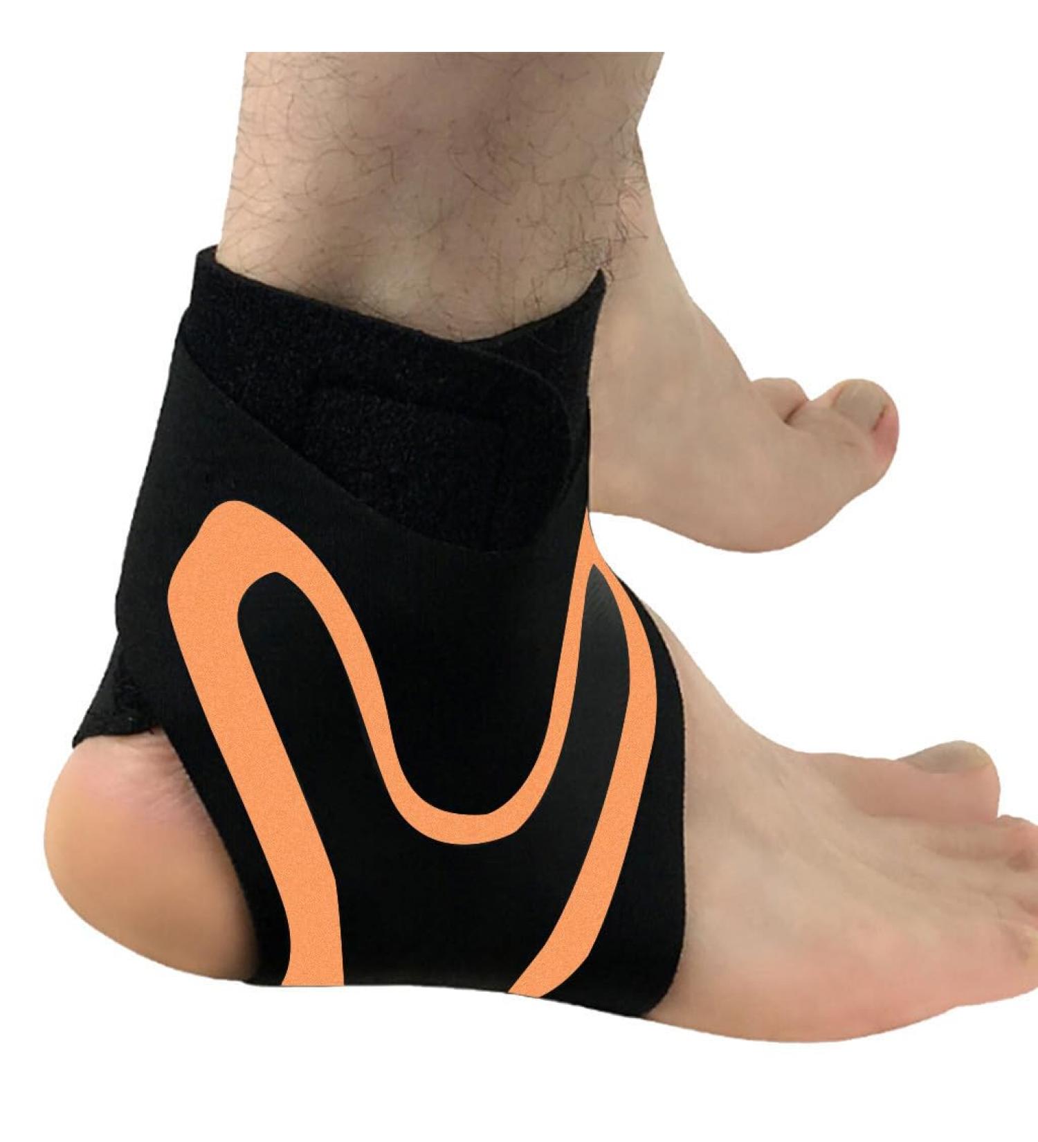 Buy Generic Restore Plantar Fasciitis Foot Wraps | Flexible Ankle Bandage for Pain Relief - New Life Restore Wraps (Orange 1 Pair) - Buy Online on GoSupps.com