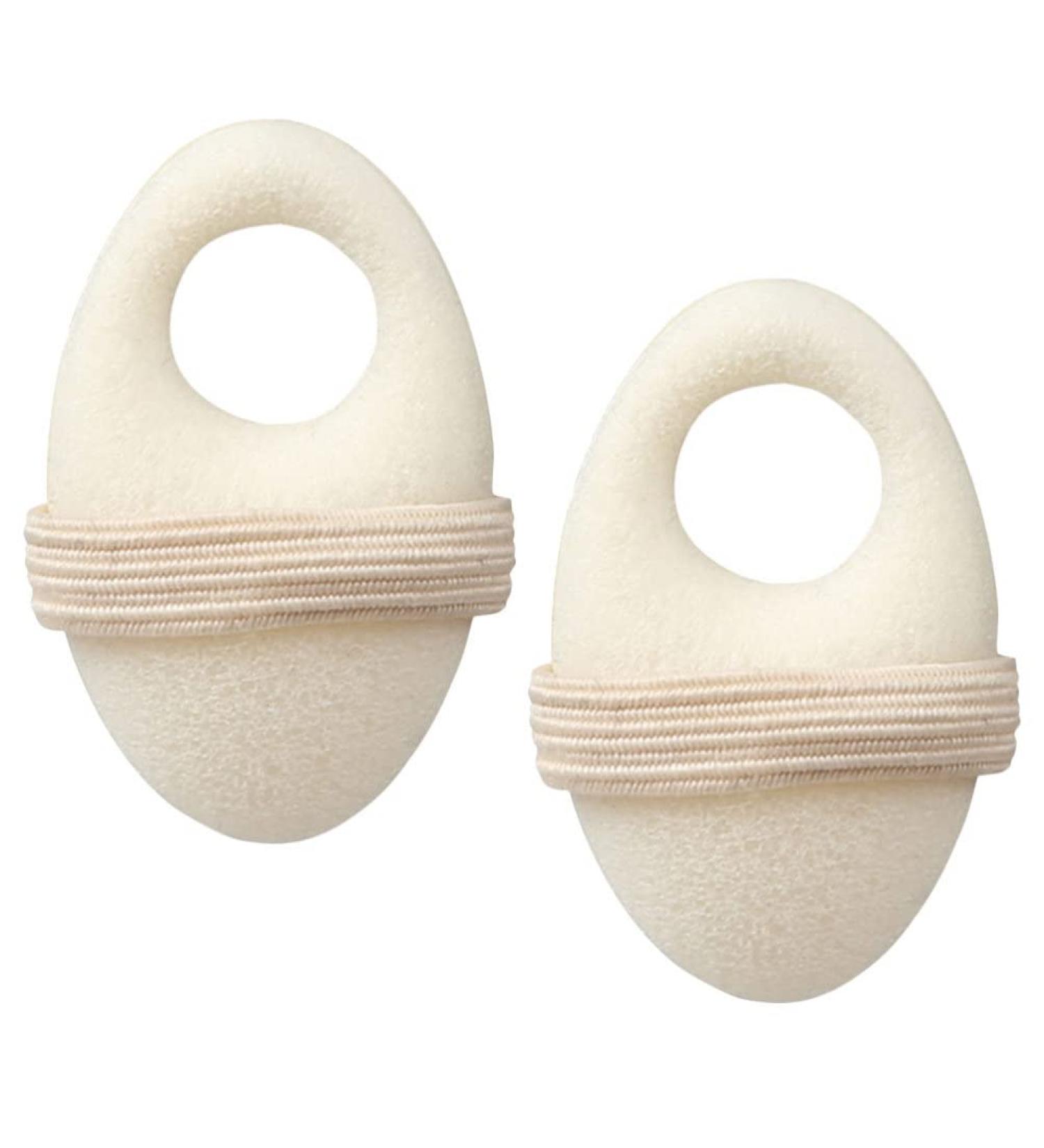 Beavorty Foam Corn Cushions - 2pcs Toe Pads with Elastic Strap for Callus, Bunion, and Toe Protection - White - Buy Online on GoSupps.com